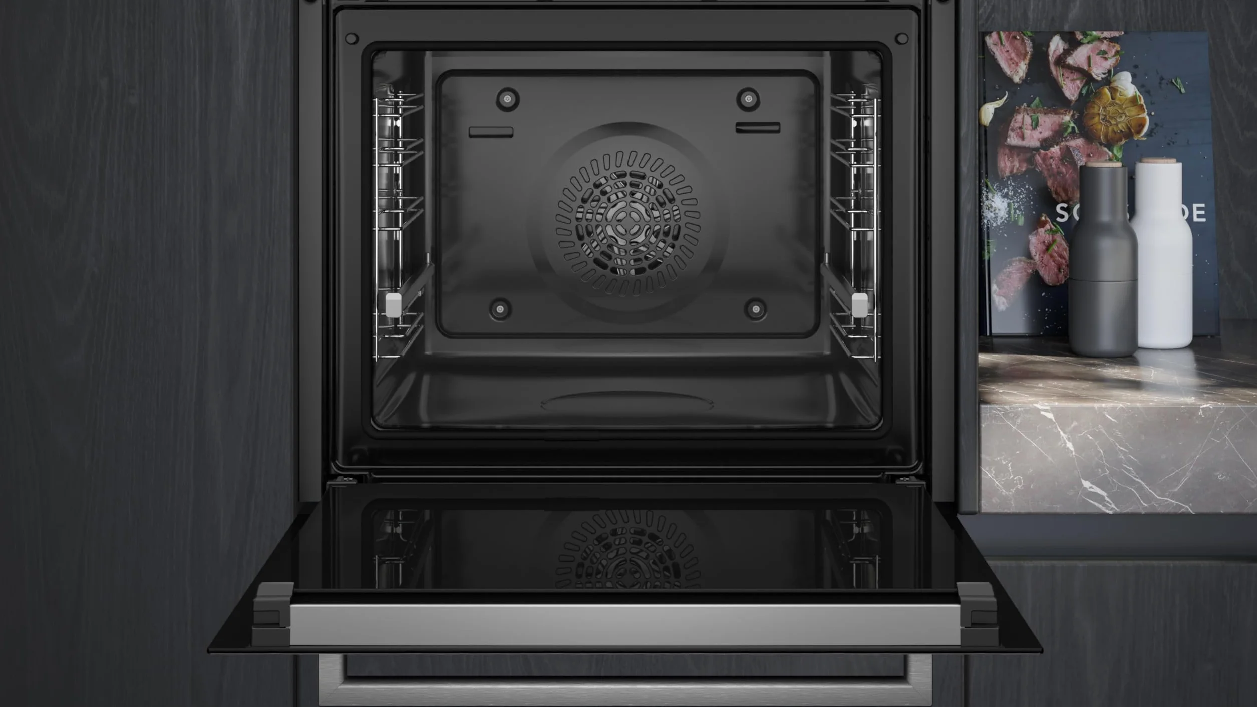 Siemens iQ300 Horno HB514AER4 humidClean perfectCooking 3D negro
