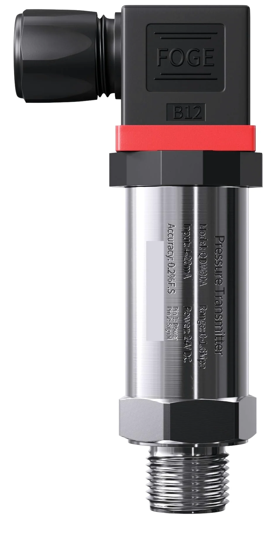 0.1bar/0.2bar/10bar 4-20mA 0-10V Sensor de presión G1/4 "aceite agua gas 10bar/50mbar RS485 transmisor de presión(4-20mA DC24V,0-16bar)