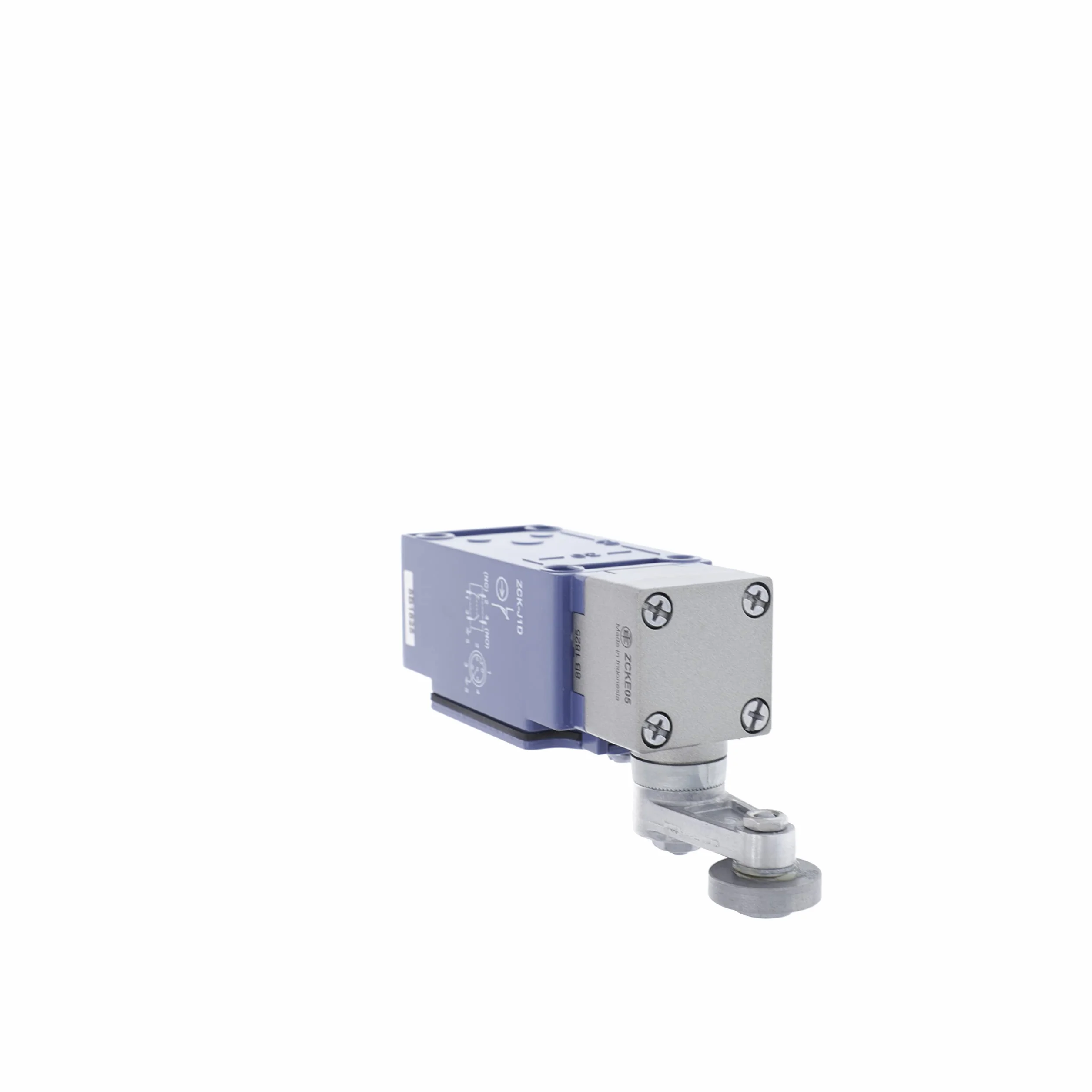 Schneider Electric XCKJ10513D Limit Switch Xckj, Steel Roller Lever, 1Nc+1No, Snap Action, M12