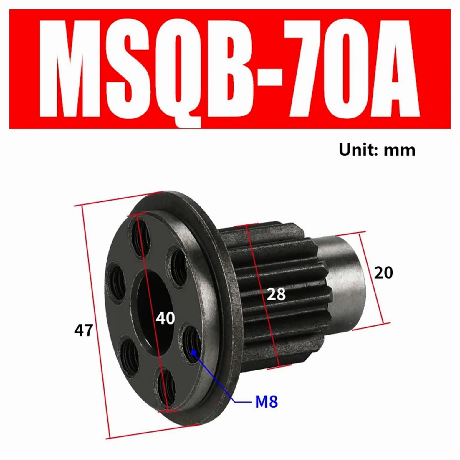 1pc Cylinder Gear | Angle Adjustable Pneumatic Rotary Table(MSQB-70A)
