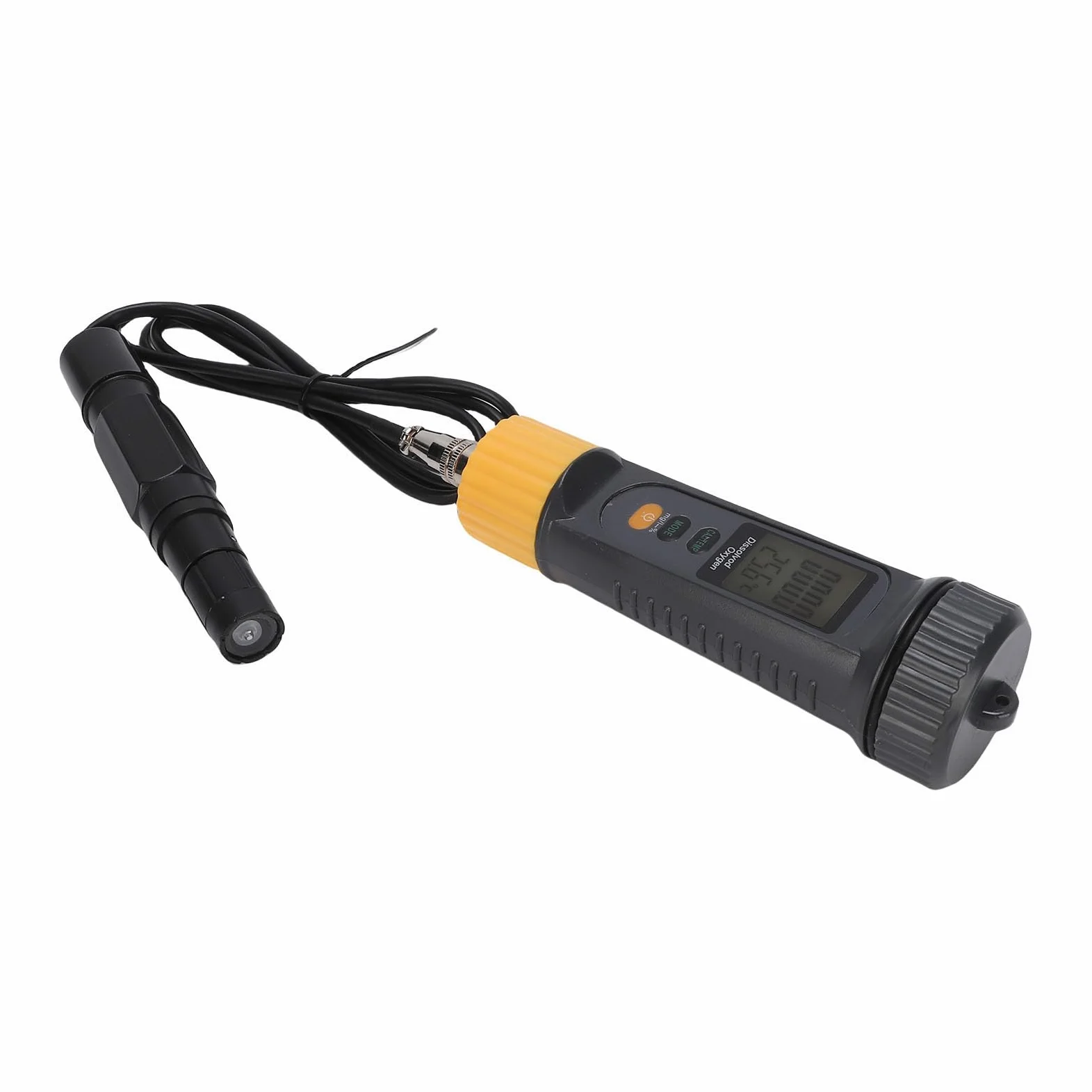 Qcwwy Probador de Agua, Medidor Digital de Oxígeno Disuelto para Acuarios e Hidroponía, Rango de 0 a 20Mg/L, 32F a 122F, Pantalla Lcd Retroiluminada, Herramientas de Jardín