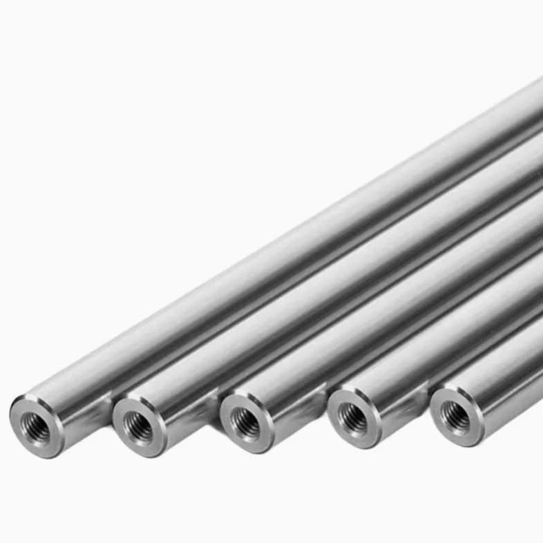 2 ejes lineales cromados con extremos roscados: OD8-25 mm, longitud: 100-1000 mm, varillas de tierra de precisión con agujeros de rosca M4-M8 (OD12 mm (M6 x 12 mm), 150 mm