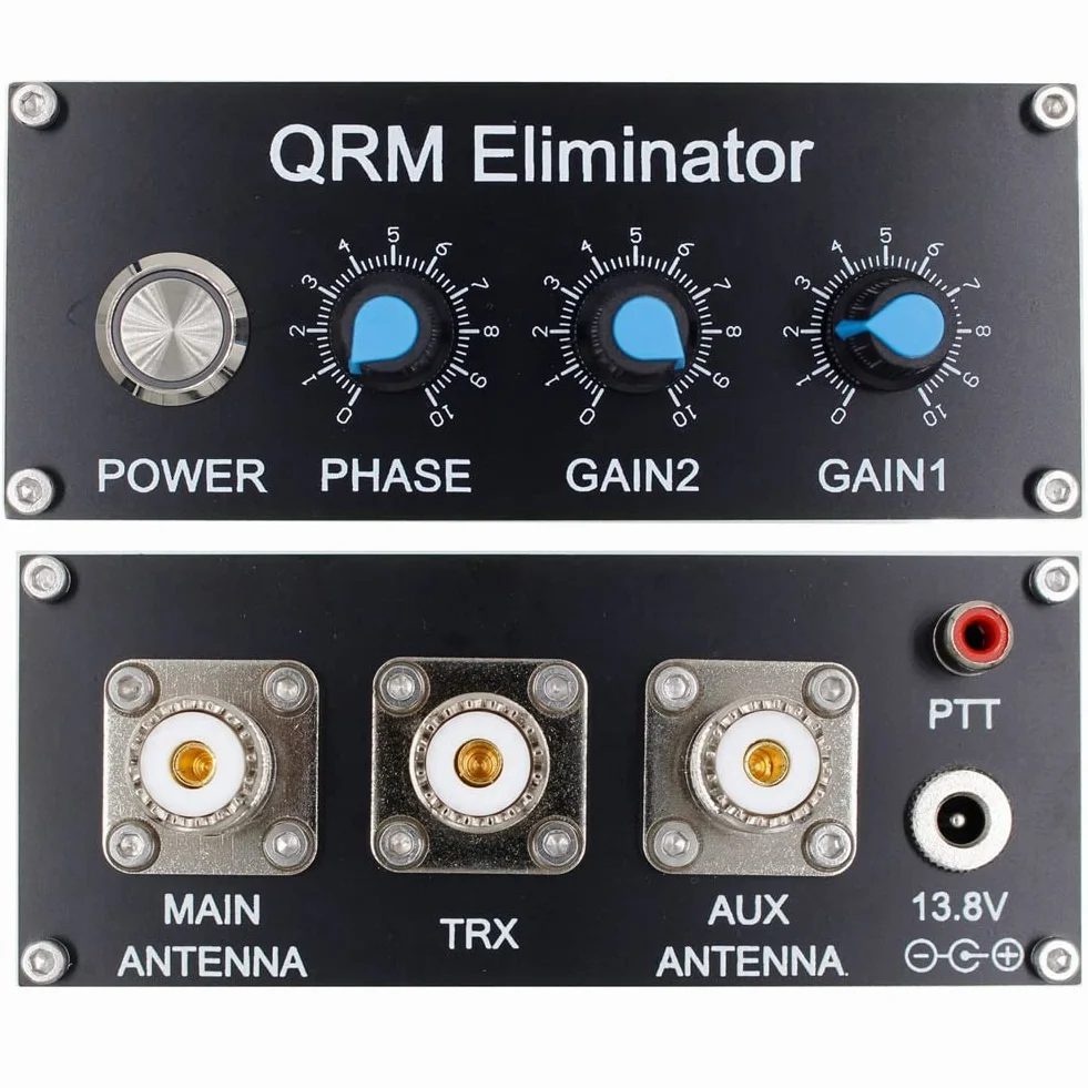 Canulador de señal QRM HF X-fase 1MHz-30MHz aleación de aluminio con dial y botón