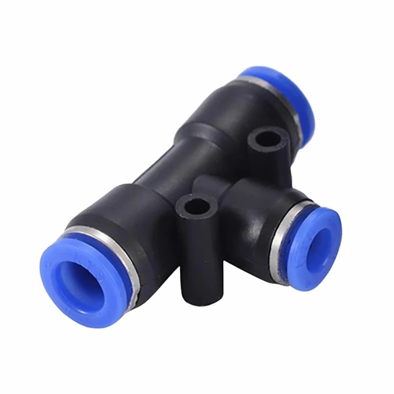 Conector neumático de PE/PEG de ajuste rápido, reductor en T de 3 vías, manguera de tubo de plástico 4/6/8/10/12 mm, 50 unidades (PE-8)