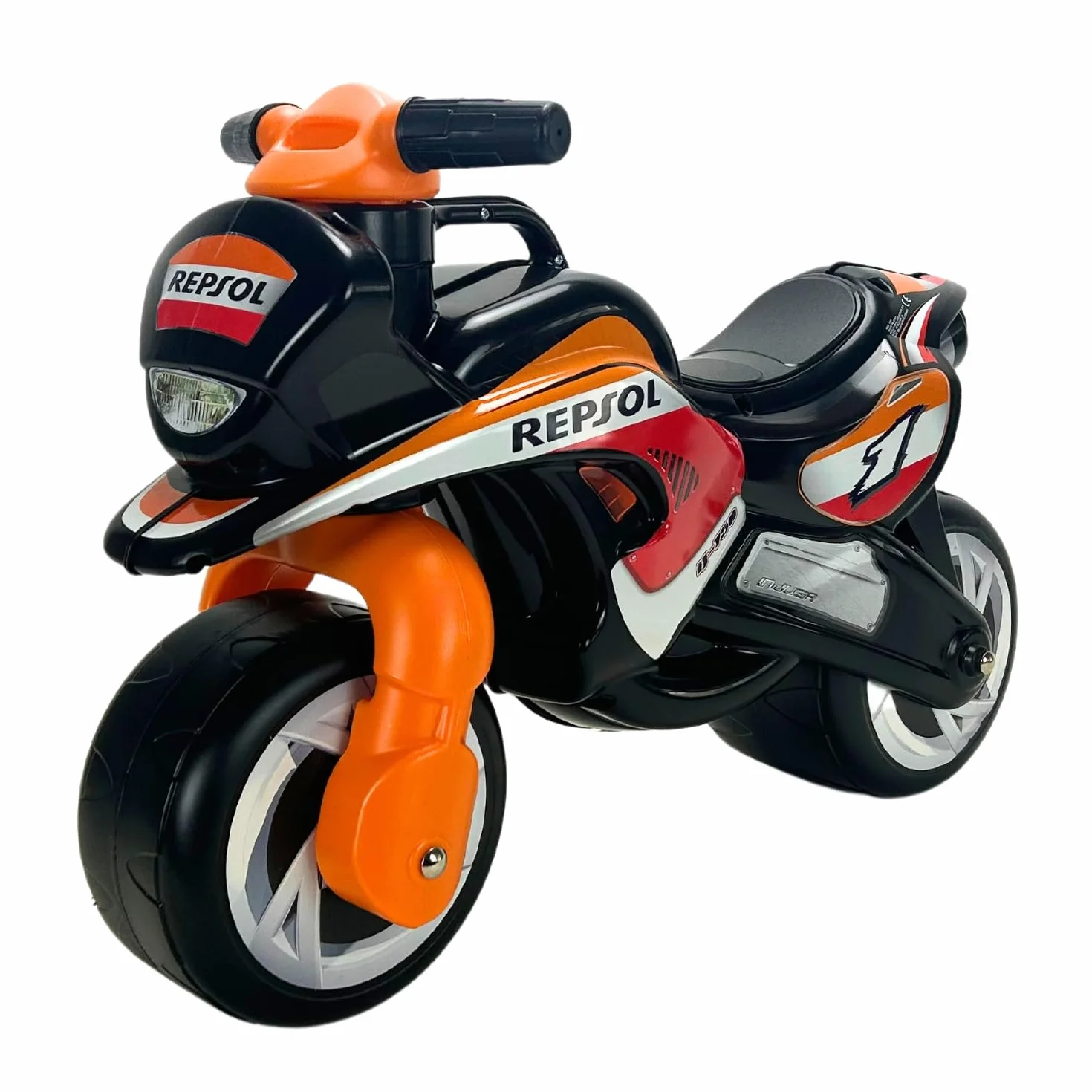 INJUSA Tundra Tornado Repsol Correpasillos para Niños 1-3 Años Moto Juguete de Equilibrio Ruedas Anchas Ergonómica