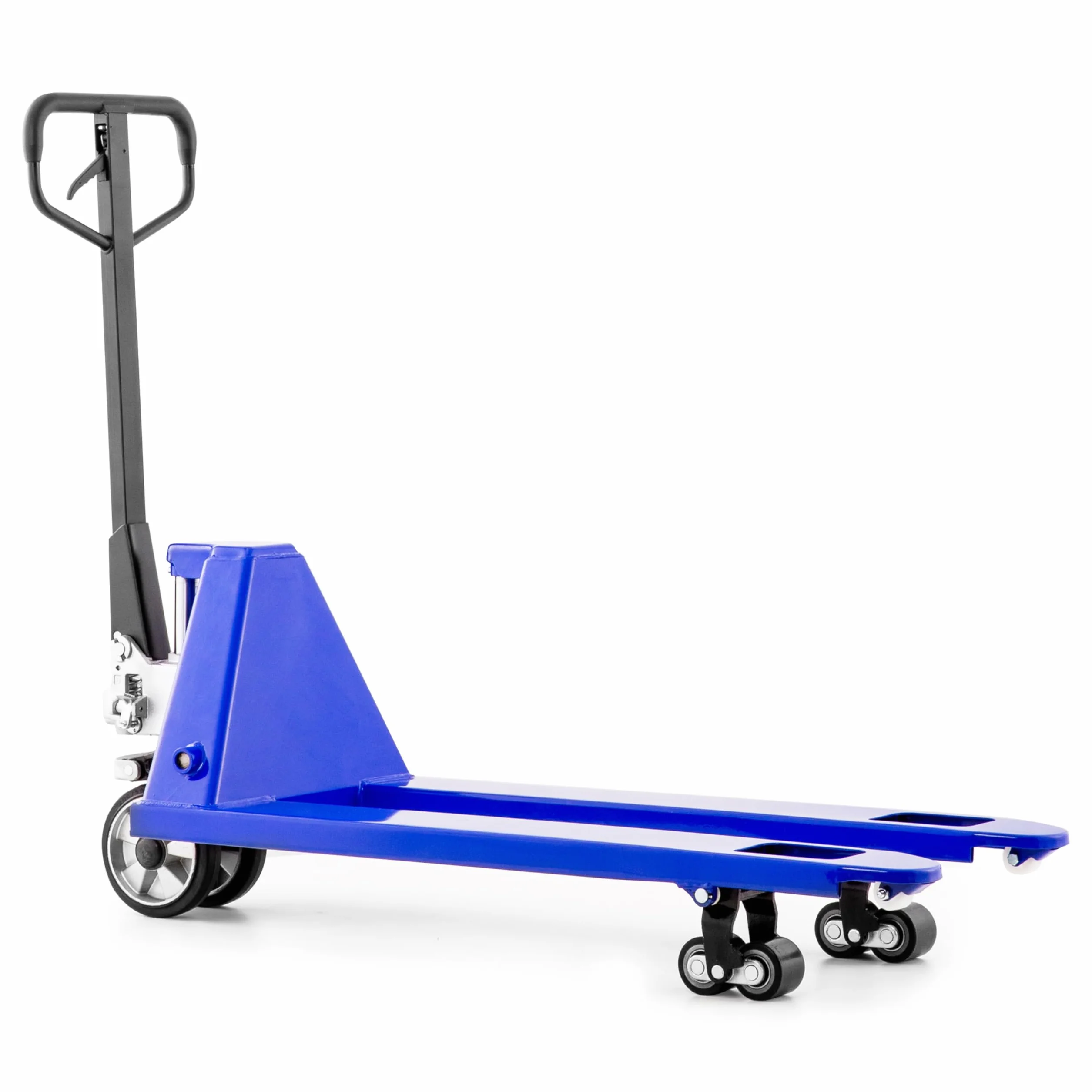 Transpaleta manual corta COMPACT-R | 2,5 t/2500 kg Capacidad de carga | 800 mm Longitud de la horquilla | Ruedas de Goma | Europalets