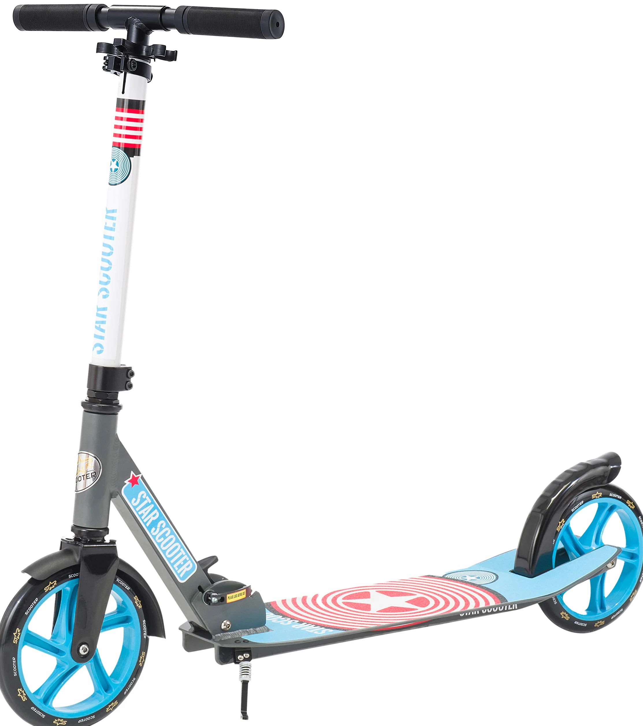 STAR SCOOTER Patinete Plegable XXL 205 mm para niños y adultos