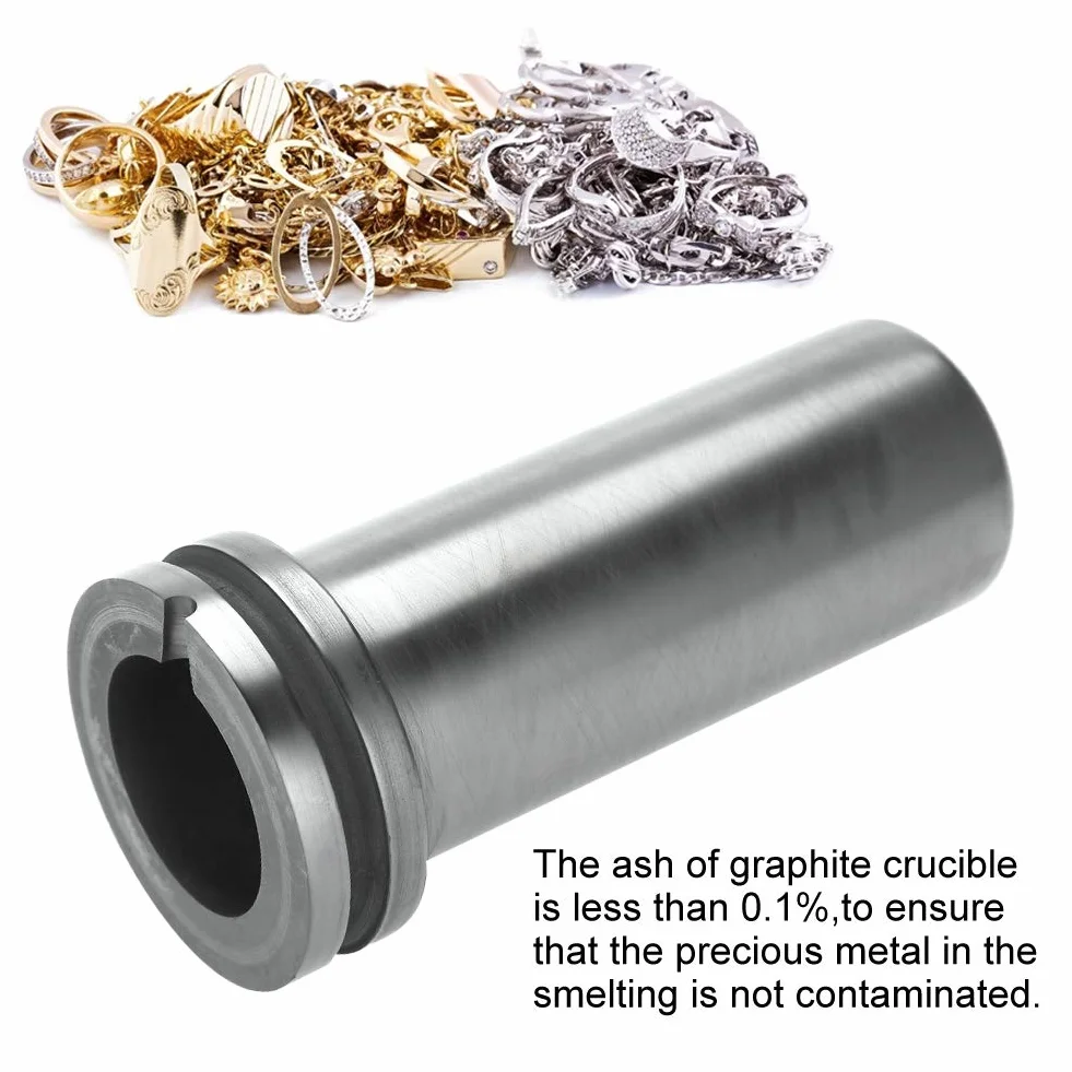 Crisol de grafito de alta pureza 2 kg molde lingote fundición oro plata aluminio latón