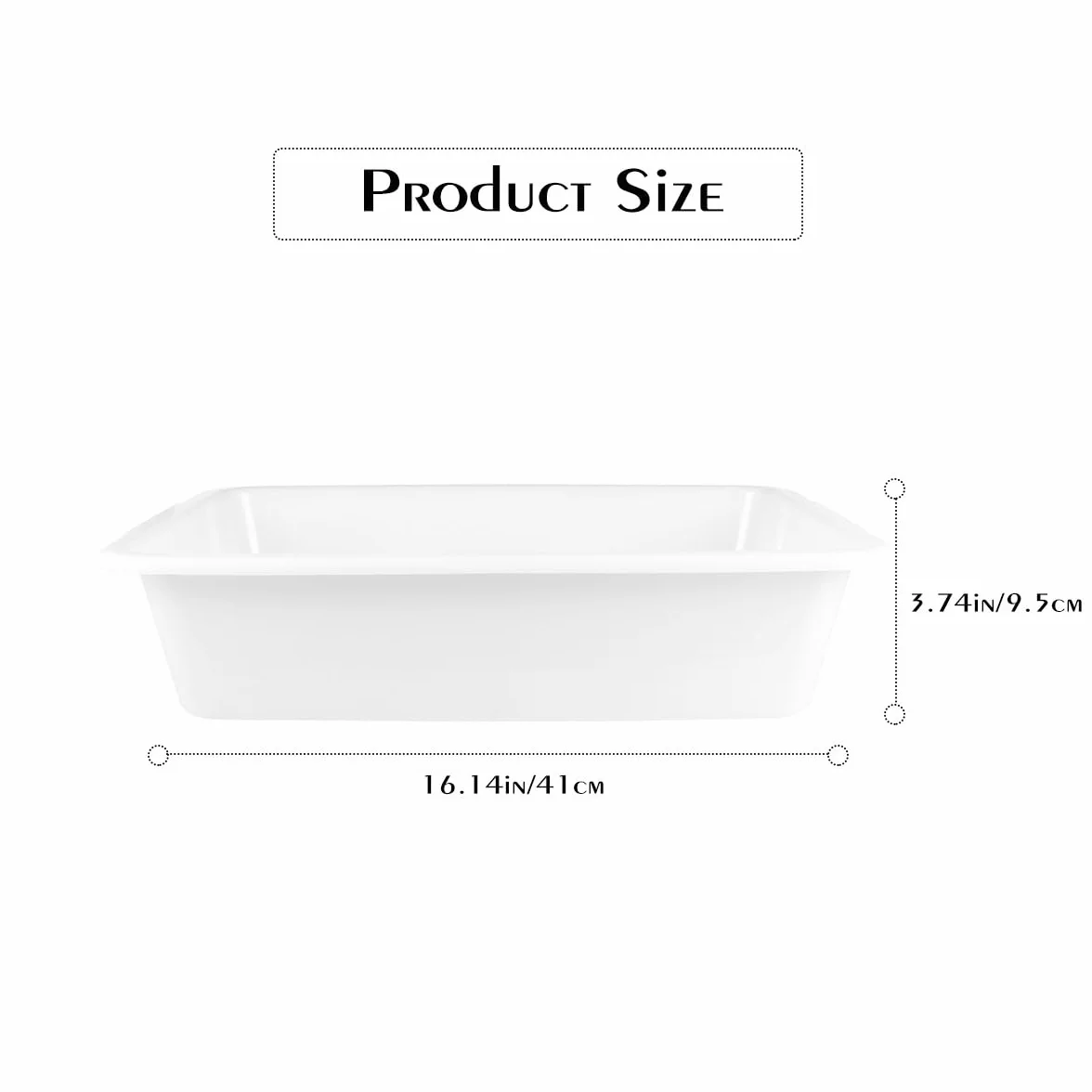 Iplusmile Bandeja De Reactivos De Polipropileno Resistente a Ácidos Y Álcalis Para Laboratorio Químico 16.14x11.61x3.74 Pulgadas