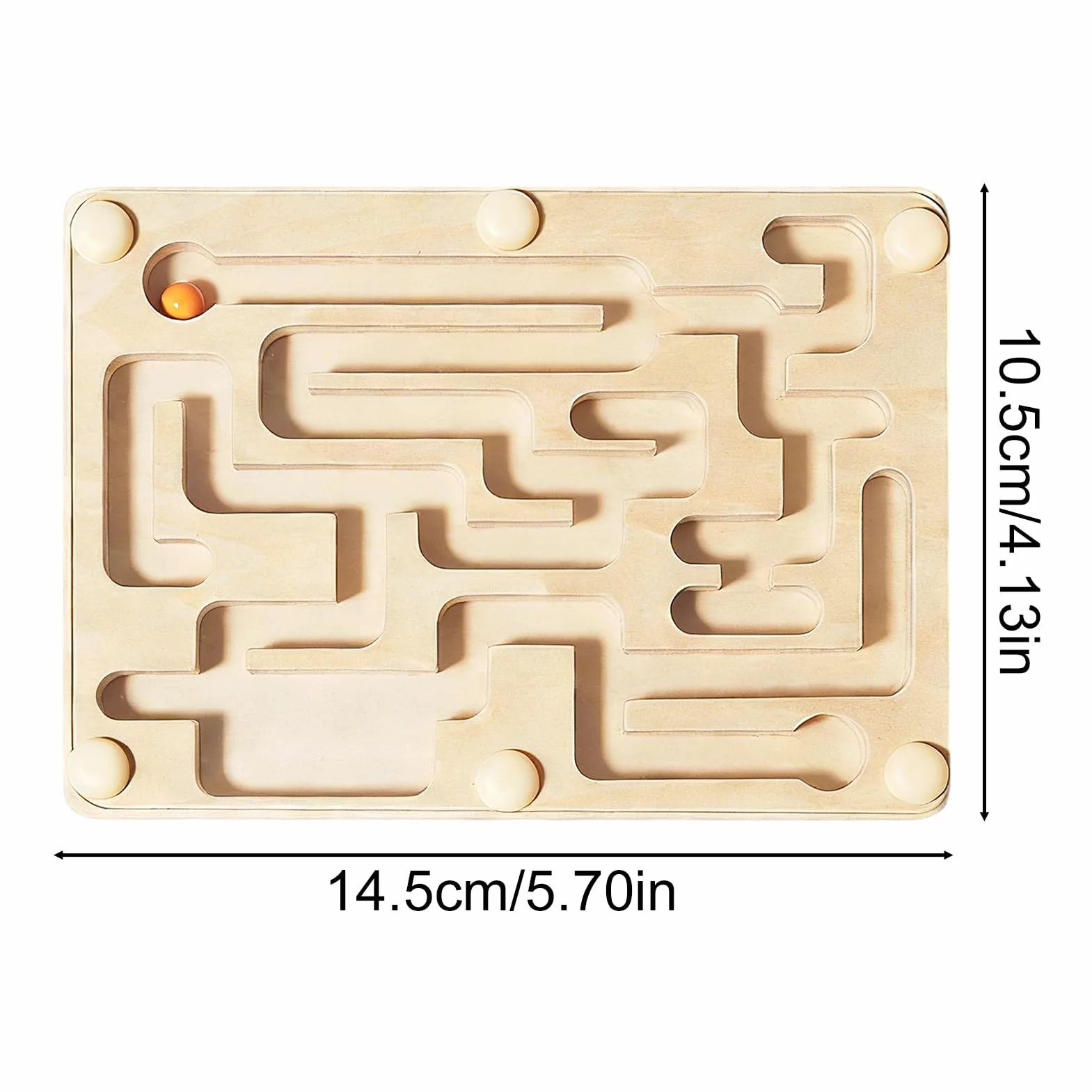 Juego de Laberinto de Madera Laberinto de Bolas Tablero de Actividad para Desafíos y Concentración