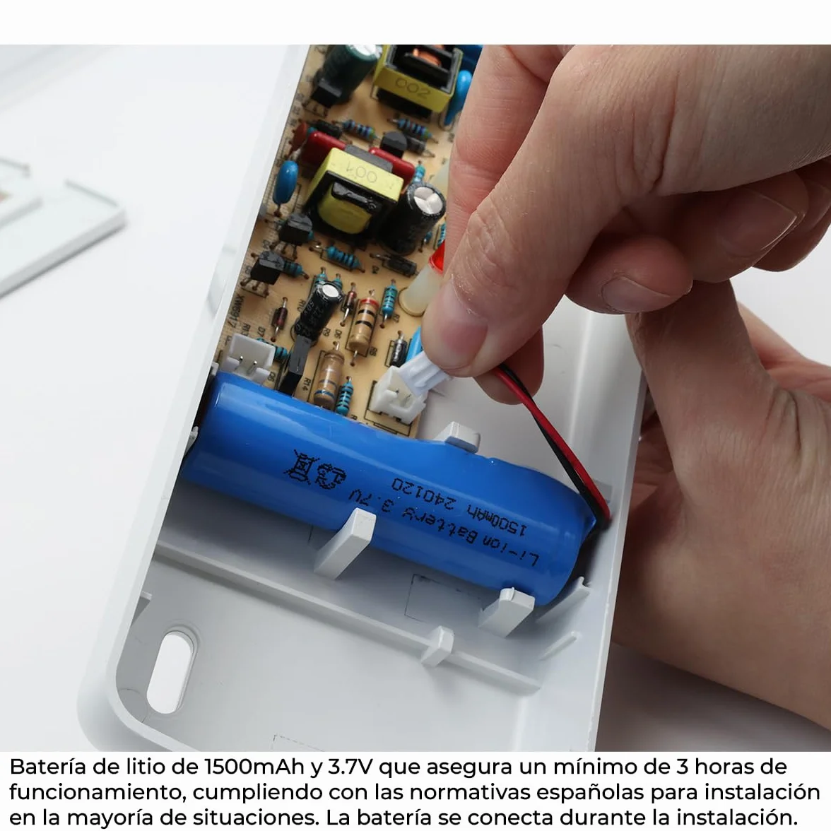 Alpinaluz Luz de Emergencia LED 3W con Batería de Litio, 265lm, 3 Horas