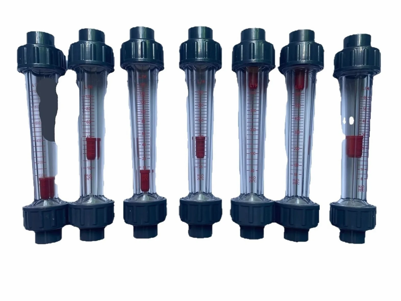 1 Uds LZS-15 1/2 "medidor de flujo de agua indicador contador rotámetro líquido(40-400L)