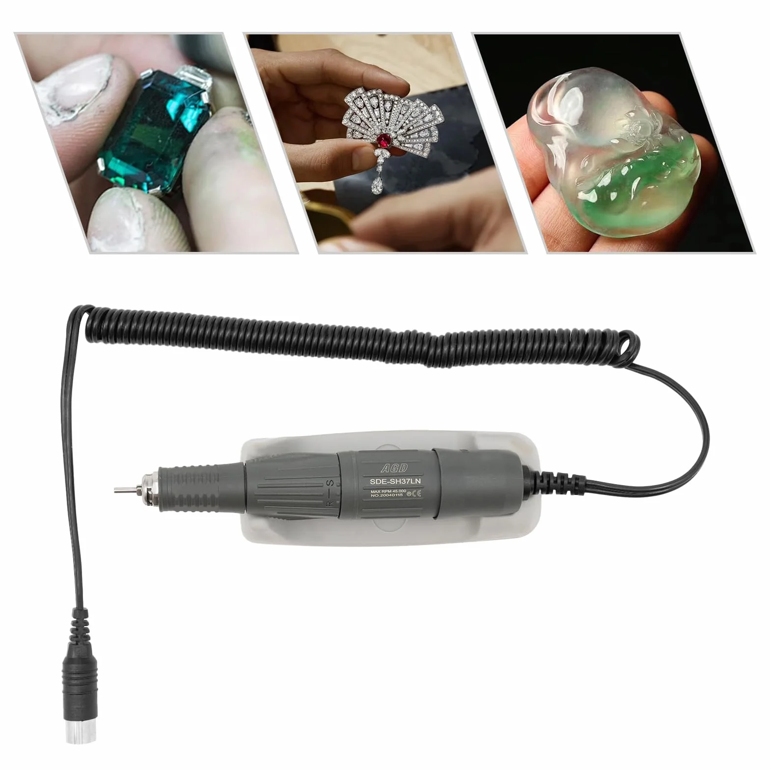 SDE-SH37LN N8 Micromotor Eléctrico Pulidora 45KRPM Laboratorio Portátil