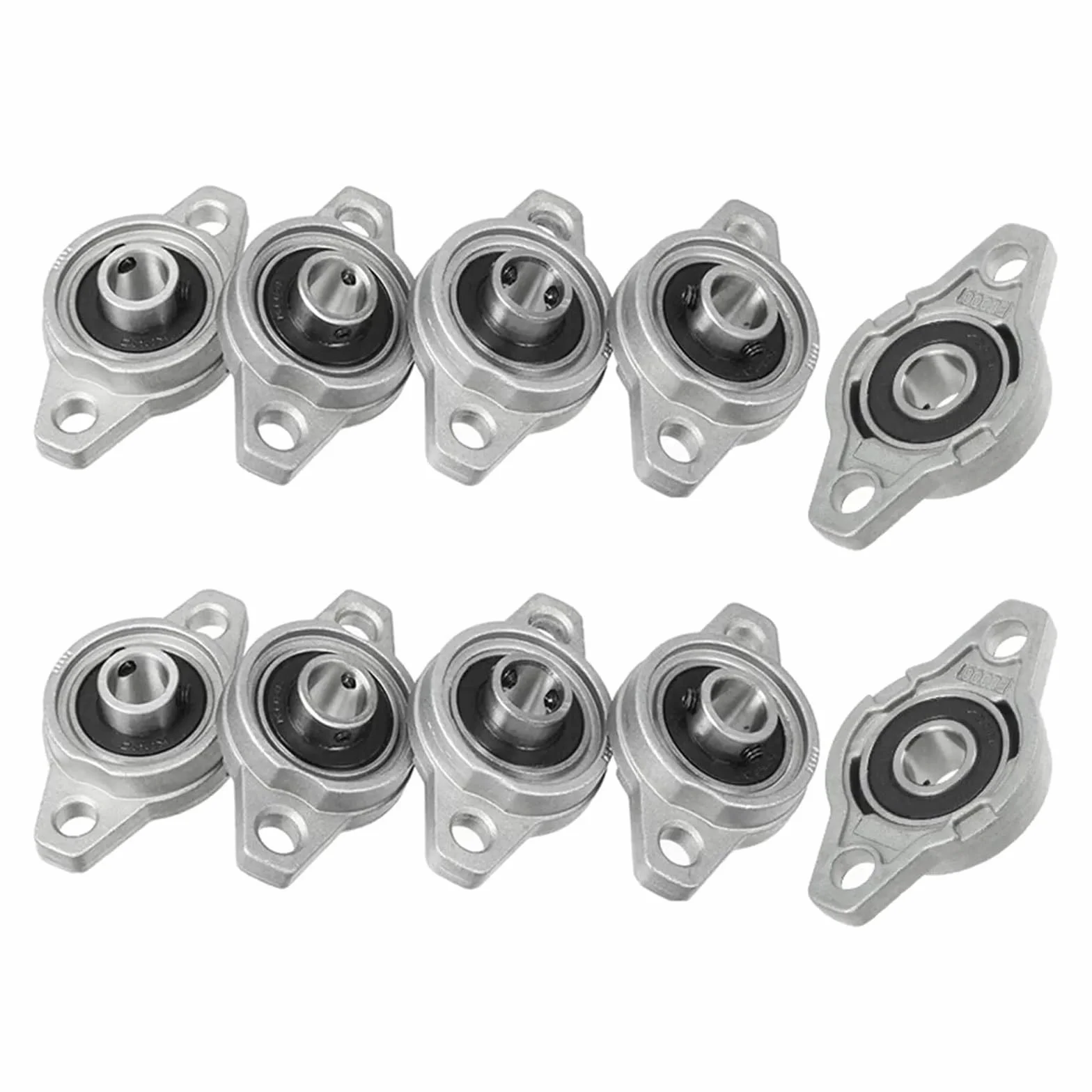 Rodamiento con soporte integrado 4/10 Uds. Bloque de almohada de 8mm-25mm rodamiento rómbico inserto de aleación de Zinc eje lineal(KFL002 15MM,10Pcs)