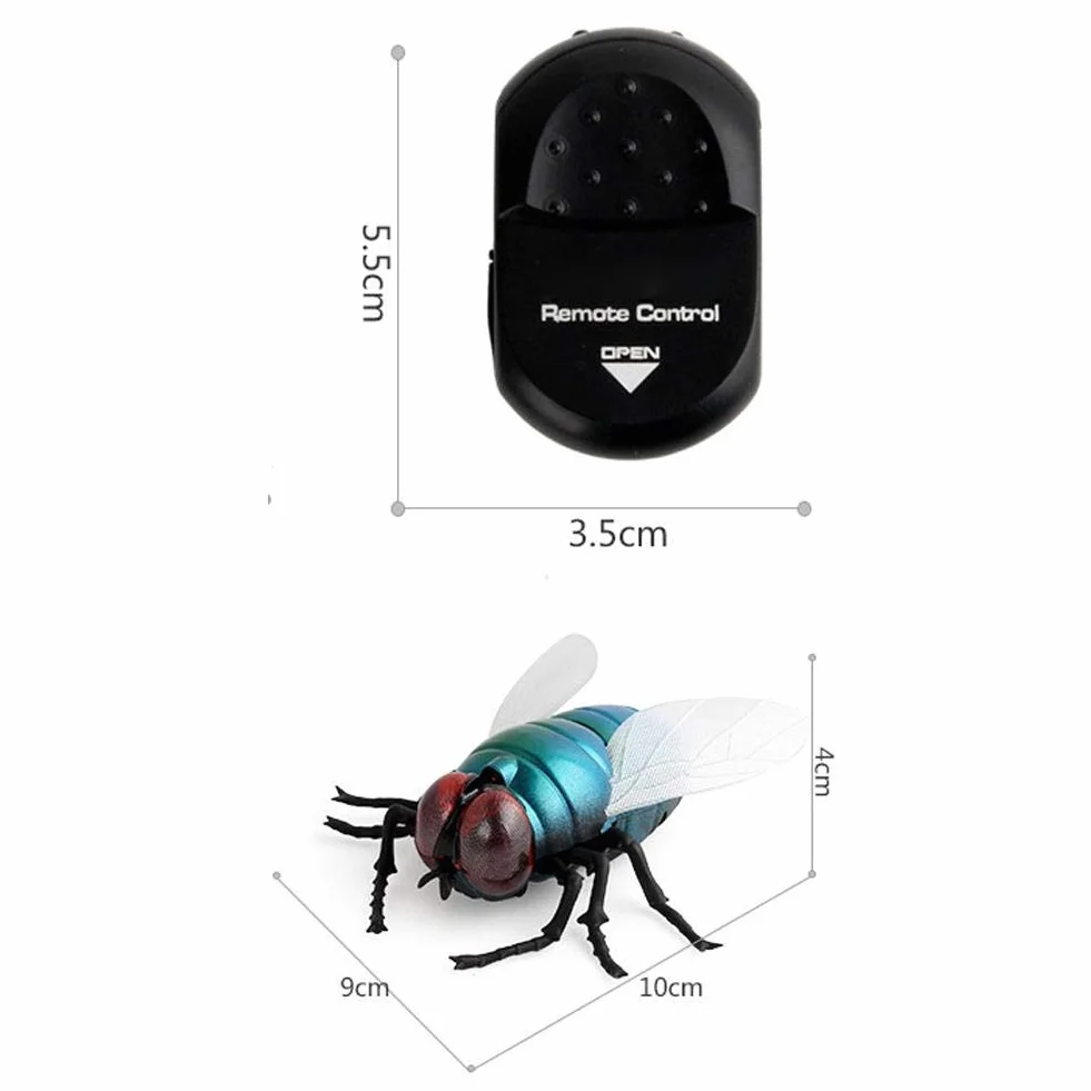 Control Remoto Mosca Juguete Insectos Realistas Broma Halloween Fiesta Educativos