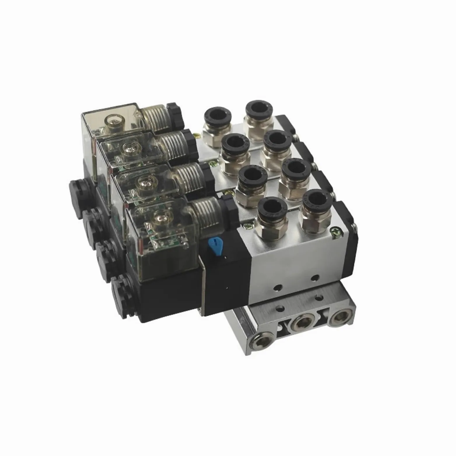 Válvula neumática de colector 4v210-08, Grupo de electroválvulas 5/2, Isla de válvulas, válvula inversora de Cilindro, Distribuidor neumático(3 Combinations)