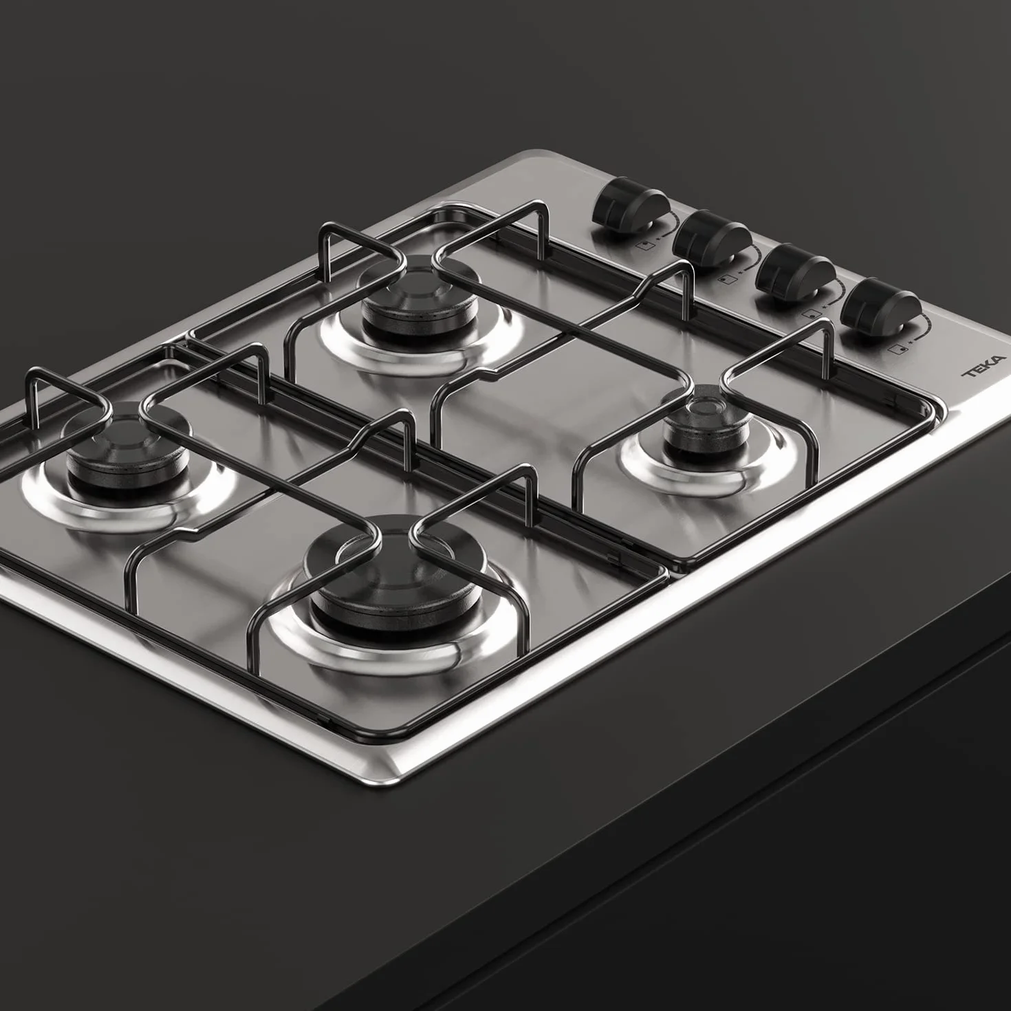 TEKA HLX 540 KL Placa de Gas Natural 60 cm 4 Quemadores Seguridad Termopar