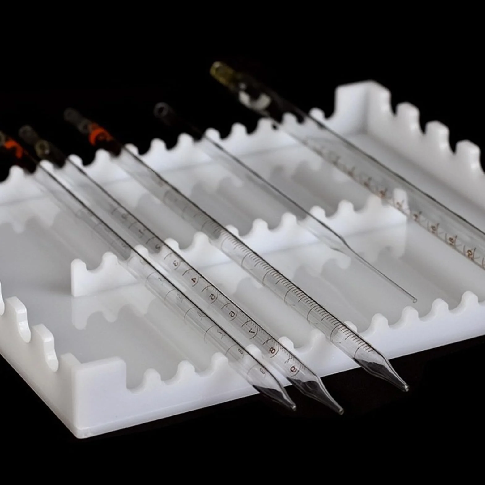 Soporte De Pipeta De 22 Vías - Soporte De Sujeción De Acrílico Con Barras De 1,4 Cm Para Laboratorio