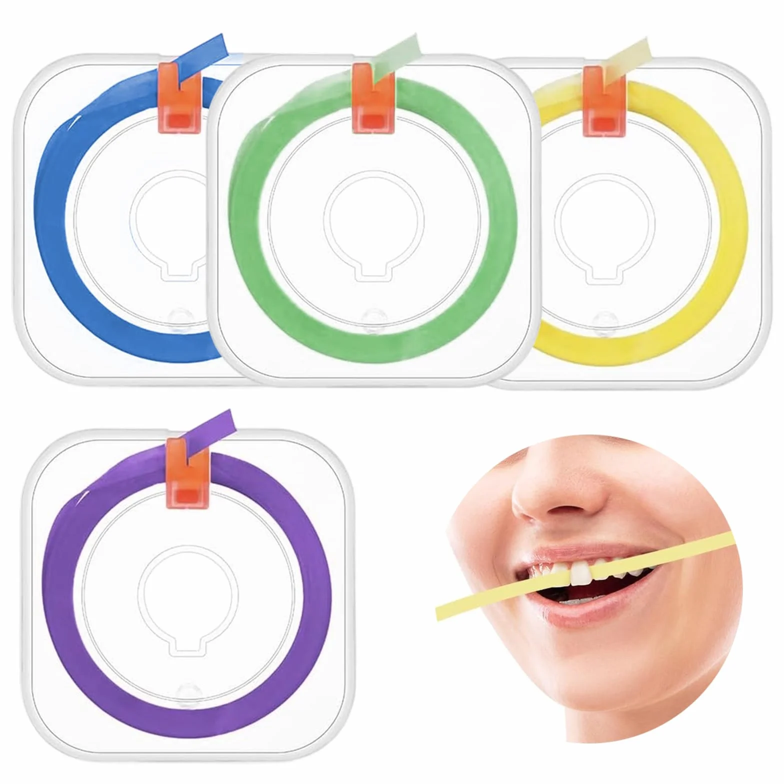 Papel de lija dental profesional 4 volúmenes tiras de pulido grueso medio fino 4 mm x 6 m
