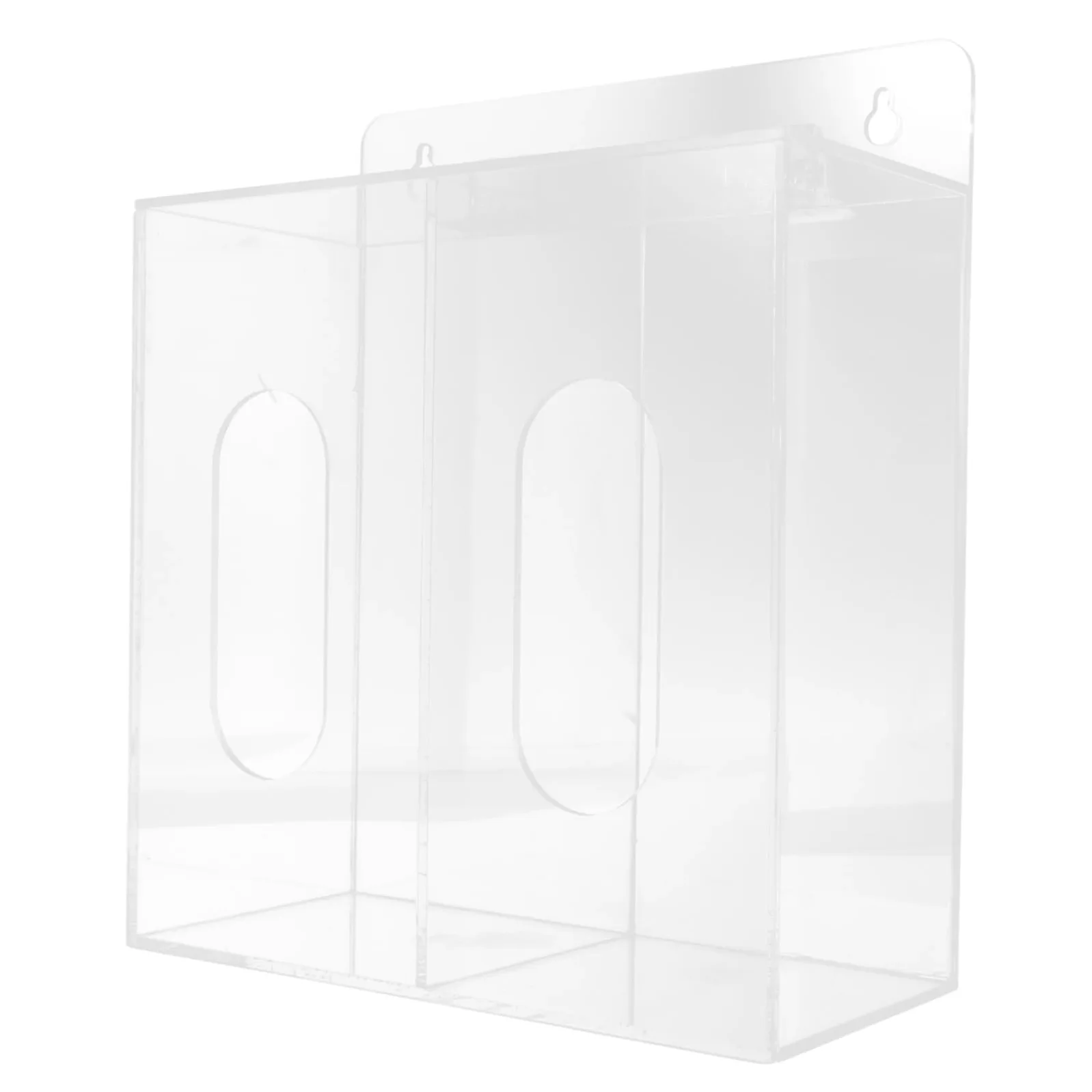 4piezas Dispenser De Guantes y Acrílico De Pared Organizador De Almacenamiento Compartimentos Para Guantes y Solución Práctica y Visible Para Espacios De Trabajo y Laboratorios
