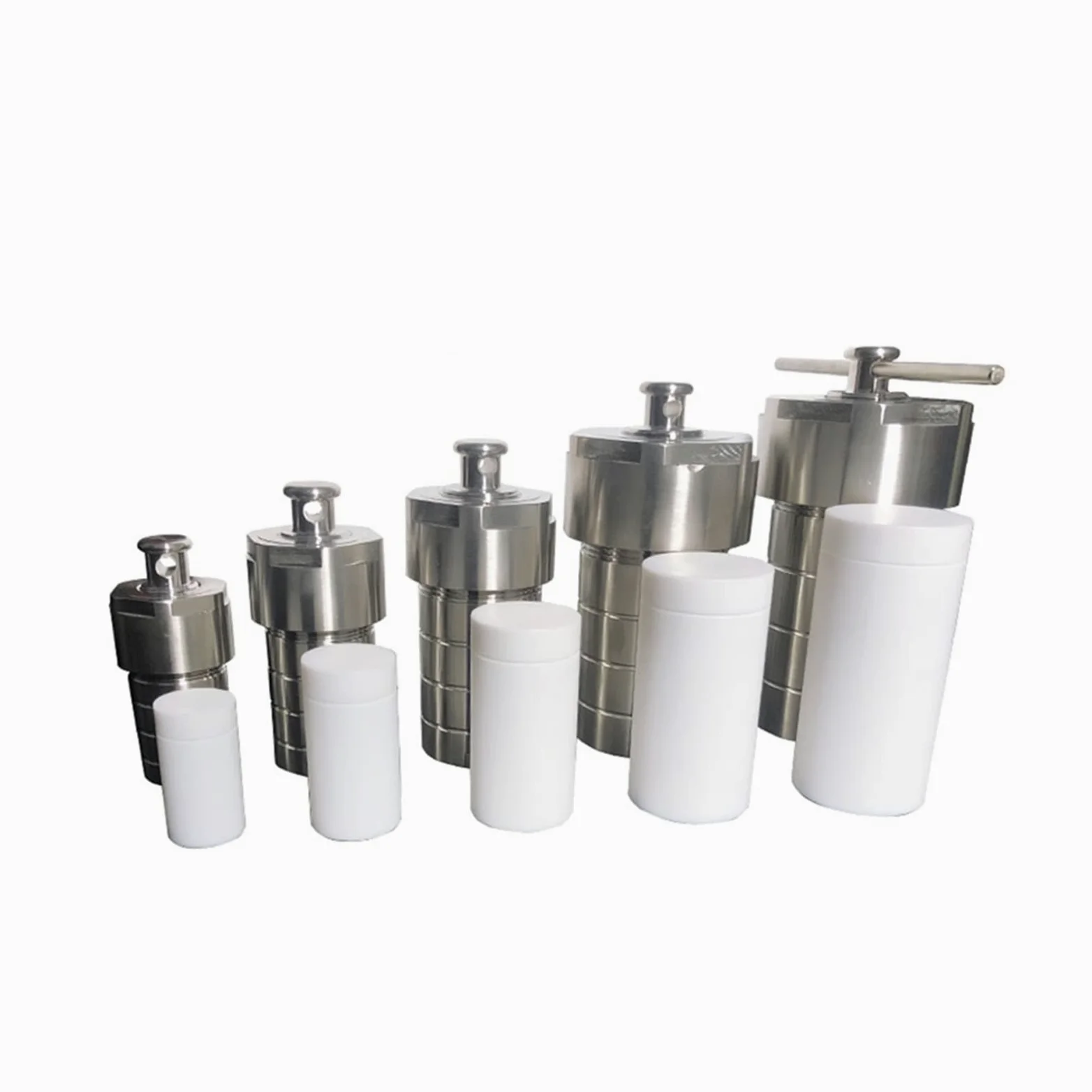 Reactor de autoclave hidrotermal de 5-500 ml con síntesis hidrotermal de cámara de PTFE(50ml)