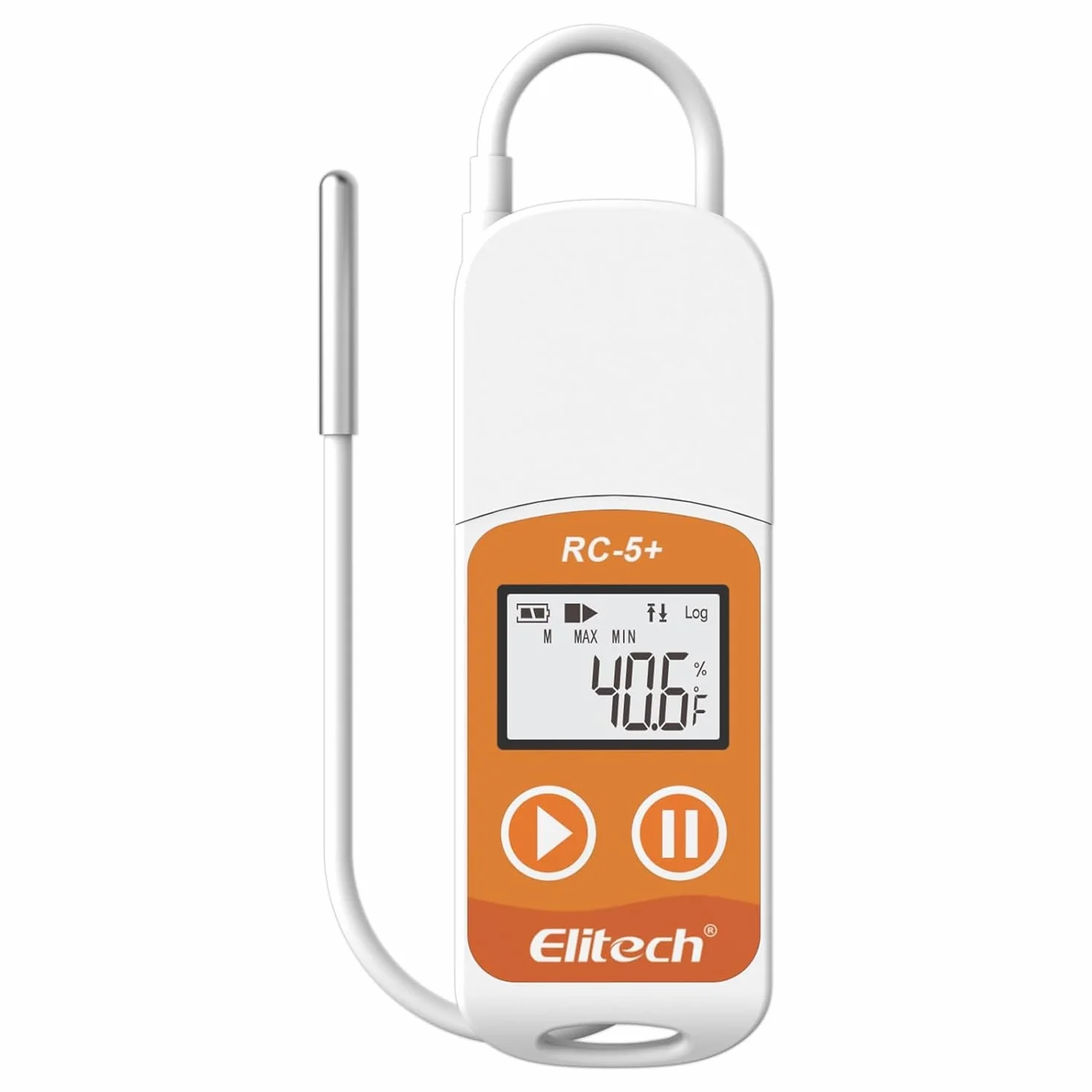 Elitech RC-5+TE Registrador de Datos de Temperatura USB, Alta Precisión, 32000 Puntos, PDF&CSV