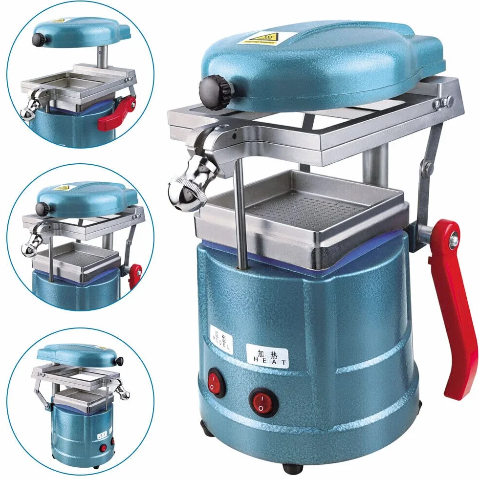 Máquina de moldeo dental al vacío para laboratorio dental, máquina de termoformación, máquina de termoformación, para cargas pesadas, 800 W