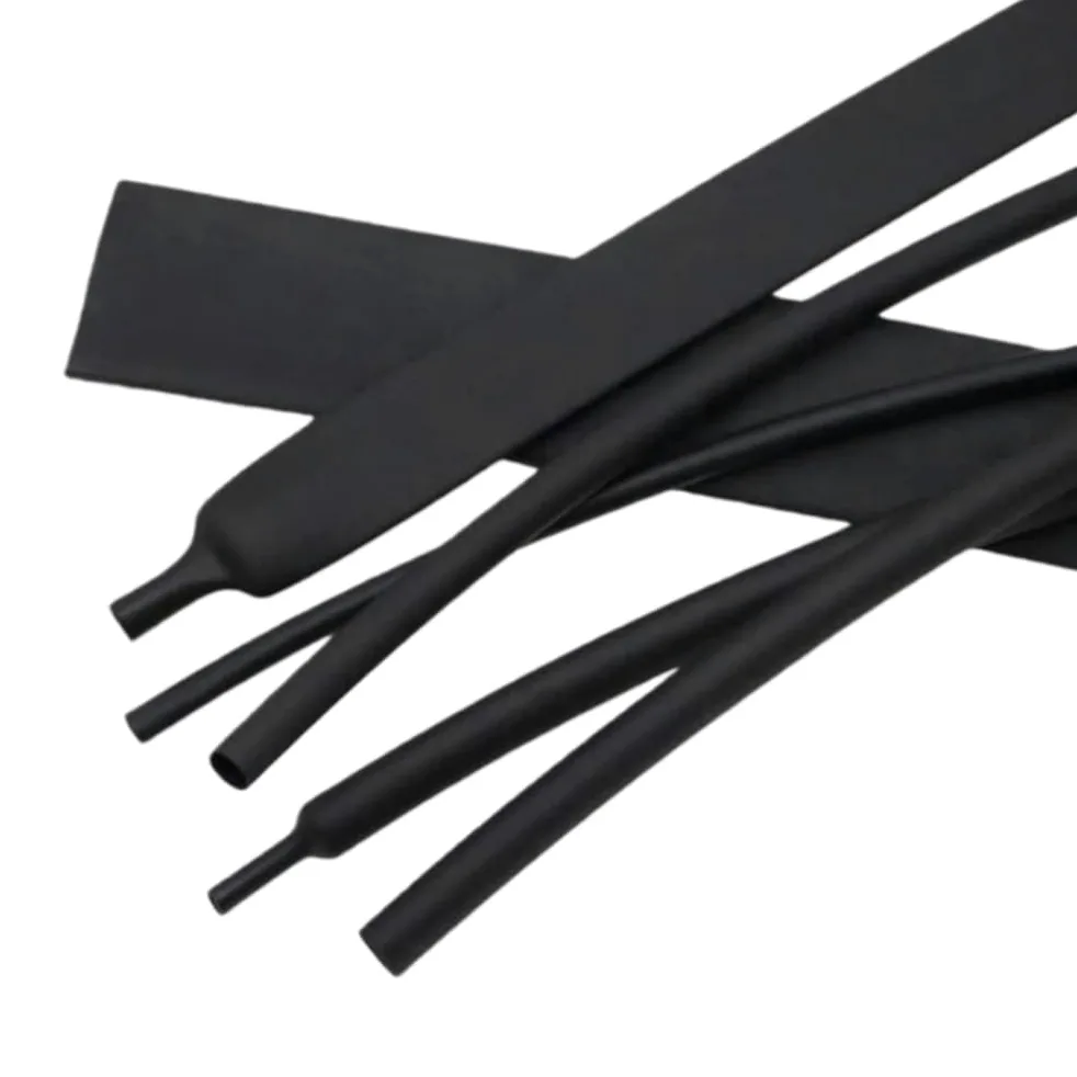 Tubo termorretráctil de poliolefina 3:1 sin Pegamento, Negro, Forma Larga, Funda Protectora for Cable, 1 Pieza(50MM*5METERS)