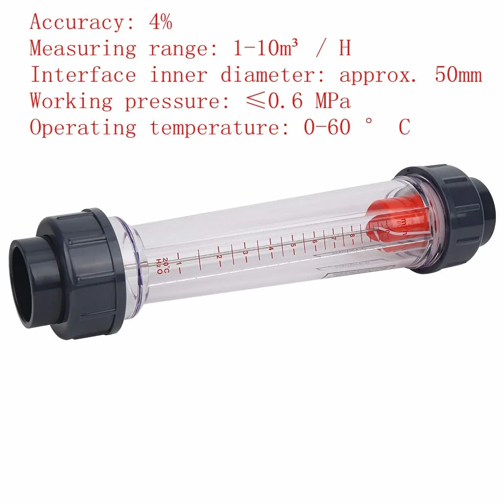Caudalímetro de Plástico Líquido LZS-40 (D) 1-10m³/H Alta Precisión Flujo de Agua