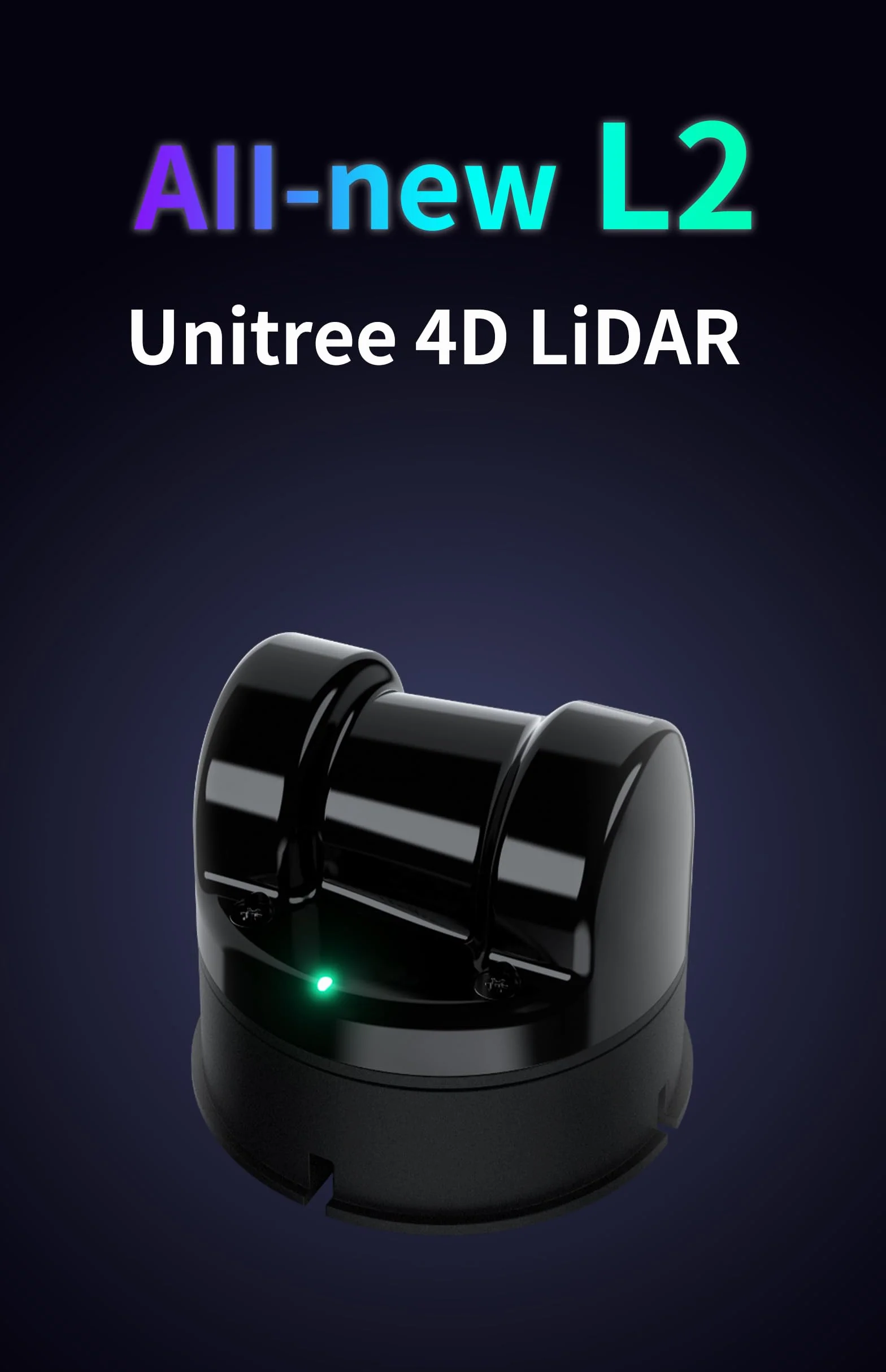 youyeetoo Unitree L2 4D 3D Lidar Scanner - 30 Meter 360° × 90° Omnidirectional Ultra Wide Angle Scanning - Sampling Rate 128000 Points/s, RJ45 UDP - Unitree L1 Upgrade