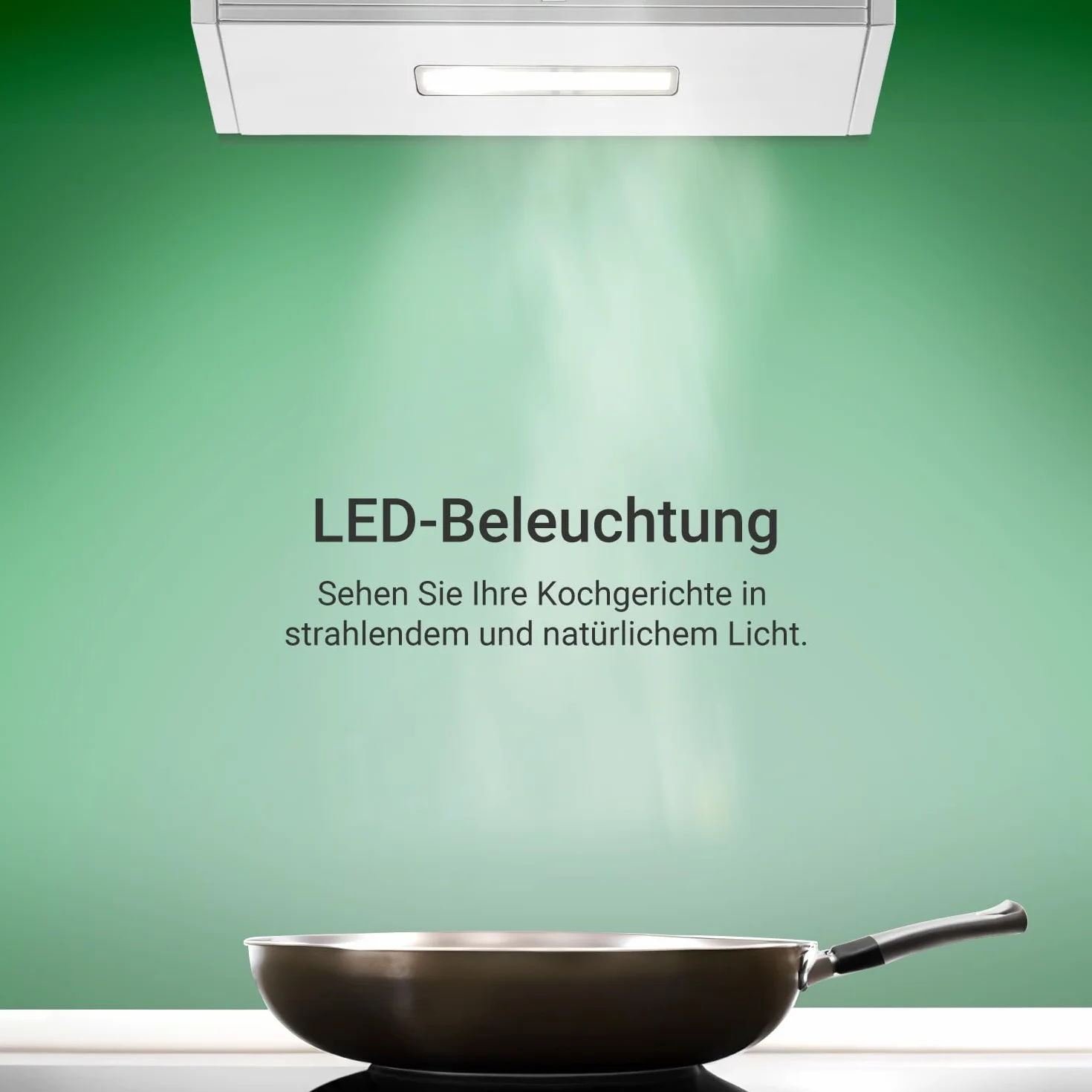 KKT KOLBE Campana extractora 60 cm A+++ blanco metal iluminación LED control de gestos SensorTouch