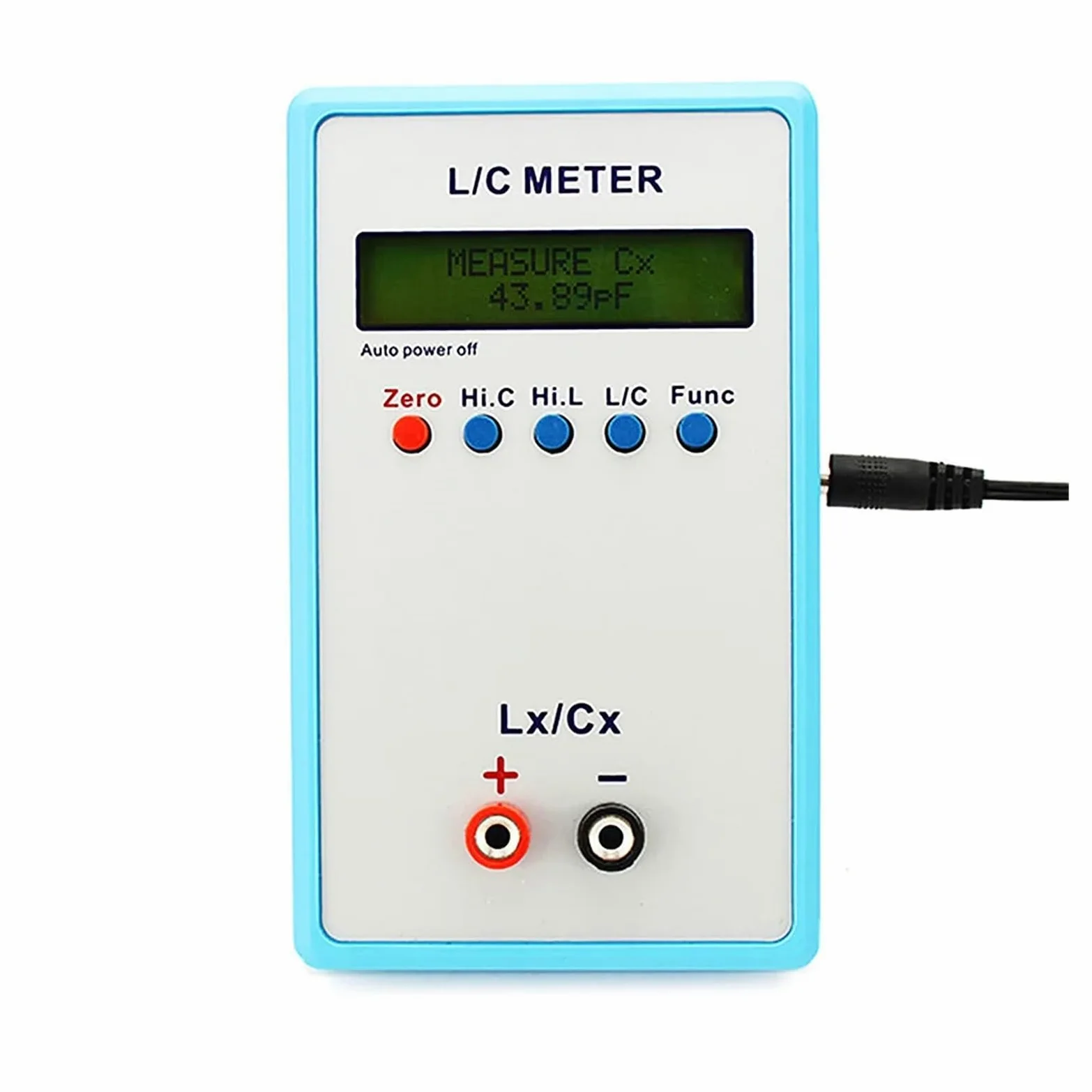 Medidor LCR, Medidor de capacitancia e inductancia portátil LC200A Puente digital Pantalla LCD retroiluminada LCR Probador