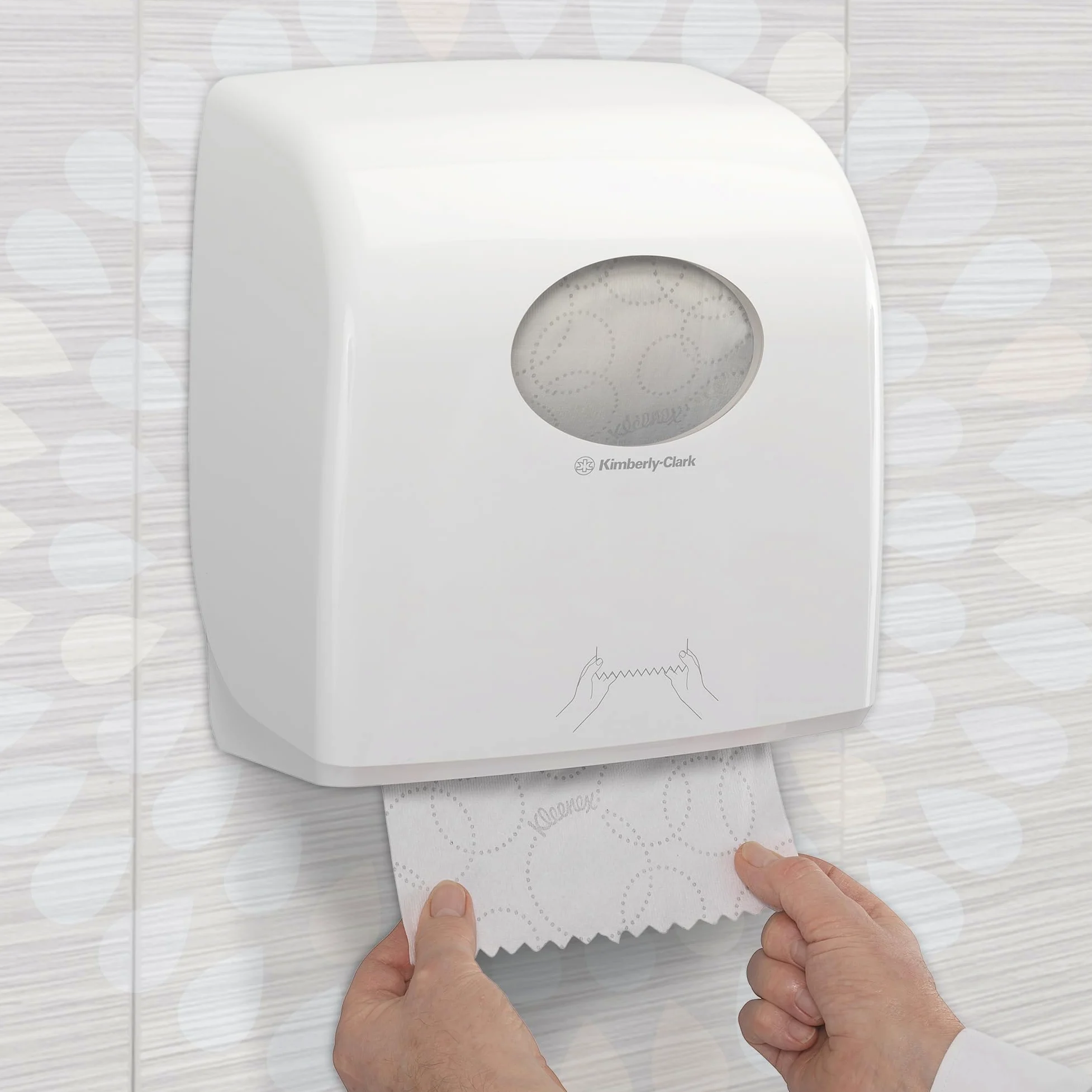 Kleenex Ultra Slimroll Papel Secamanos 6781, Suave, Absorbente y Eficiente, Papel Secamanos Blanco, Compatible con Dispensador Aquarius, 6 Rollos de 100 m Cada Uno, 2 Capas
