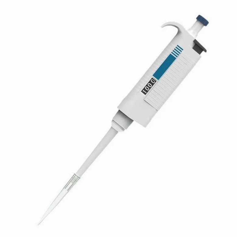 Pipeta de laboratorio, equipo micropipeta ajustable Digital esterilizable en autoclave con puntas pipeta(10-100ul)