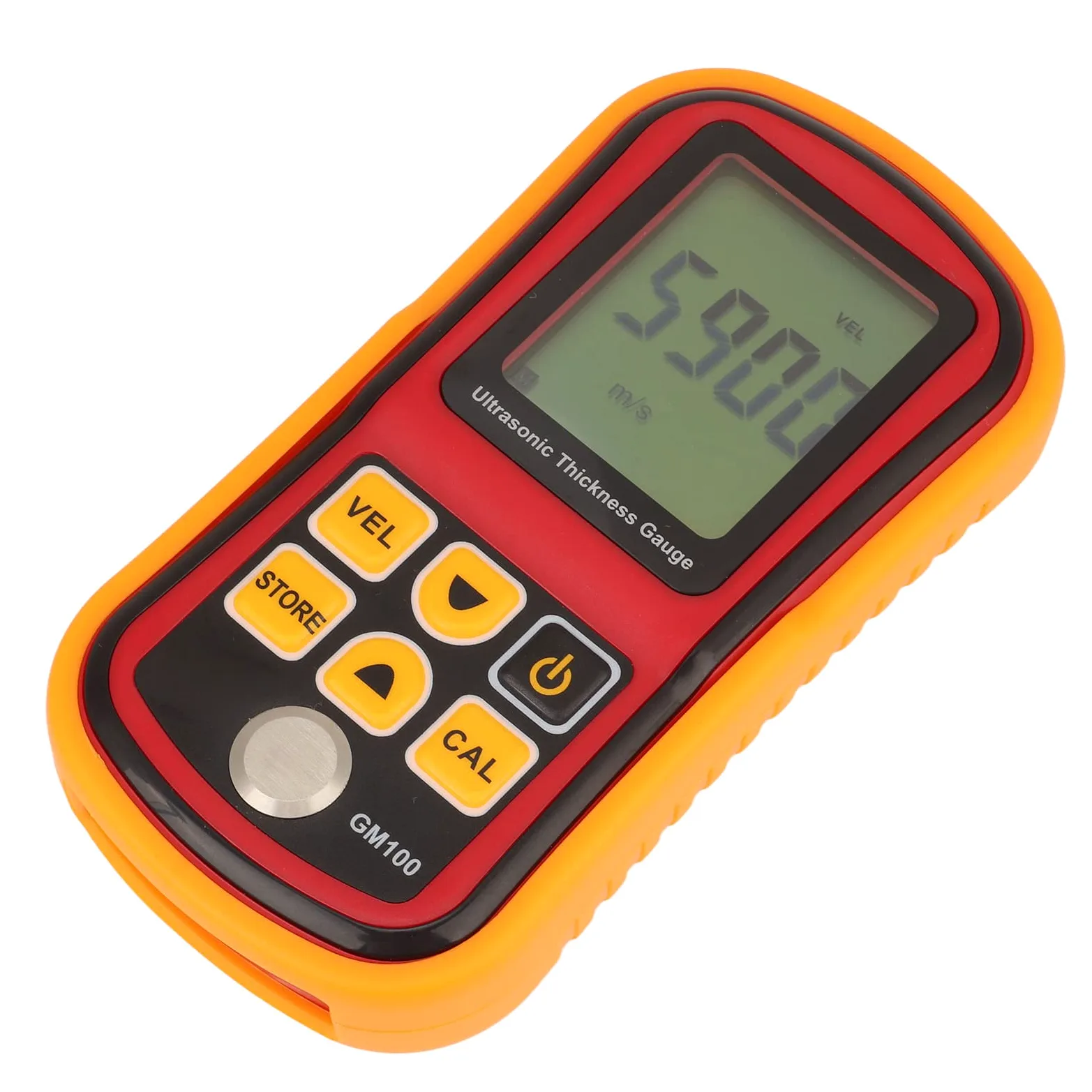 Haofy Medidor de Espesor Digital Pantalla LCD de 4 Dígitos Medidor de Espesor de Metal con Vista Estadística para Taller de Mecánica de Cobre y Acero