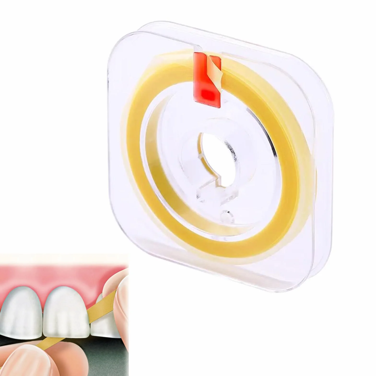 Papel de Lija Dental 20μm Tiras de Pulido Dental para Limpiar Dientes Herramientas de Cuidado Bucal
