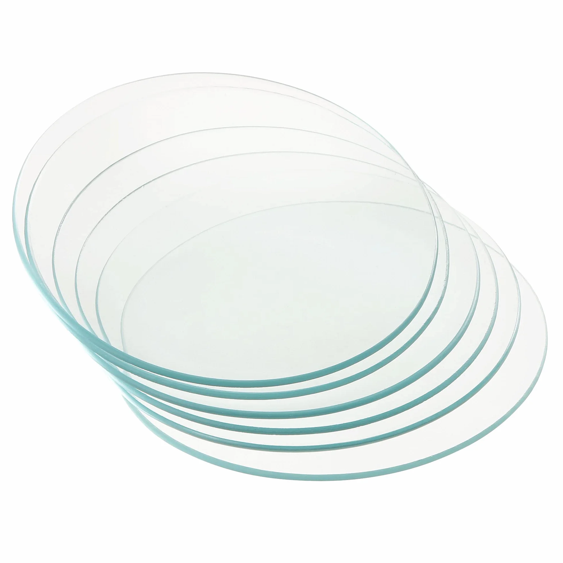 PATIKIL 100mm Diámetro Reloj Cristal, 12 Paquetes Precipitados Vaso Cubierta Liso Bordes Biselado Arco para Laboratorio, Transparente