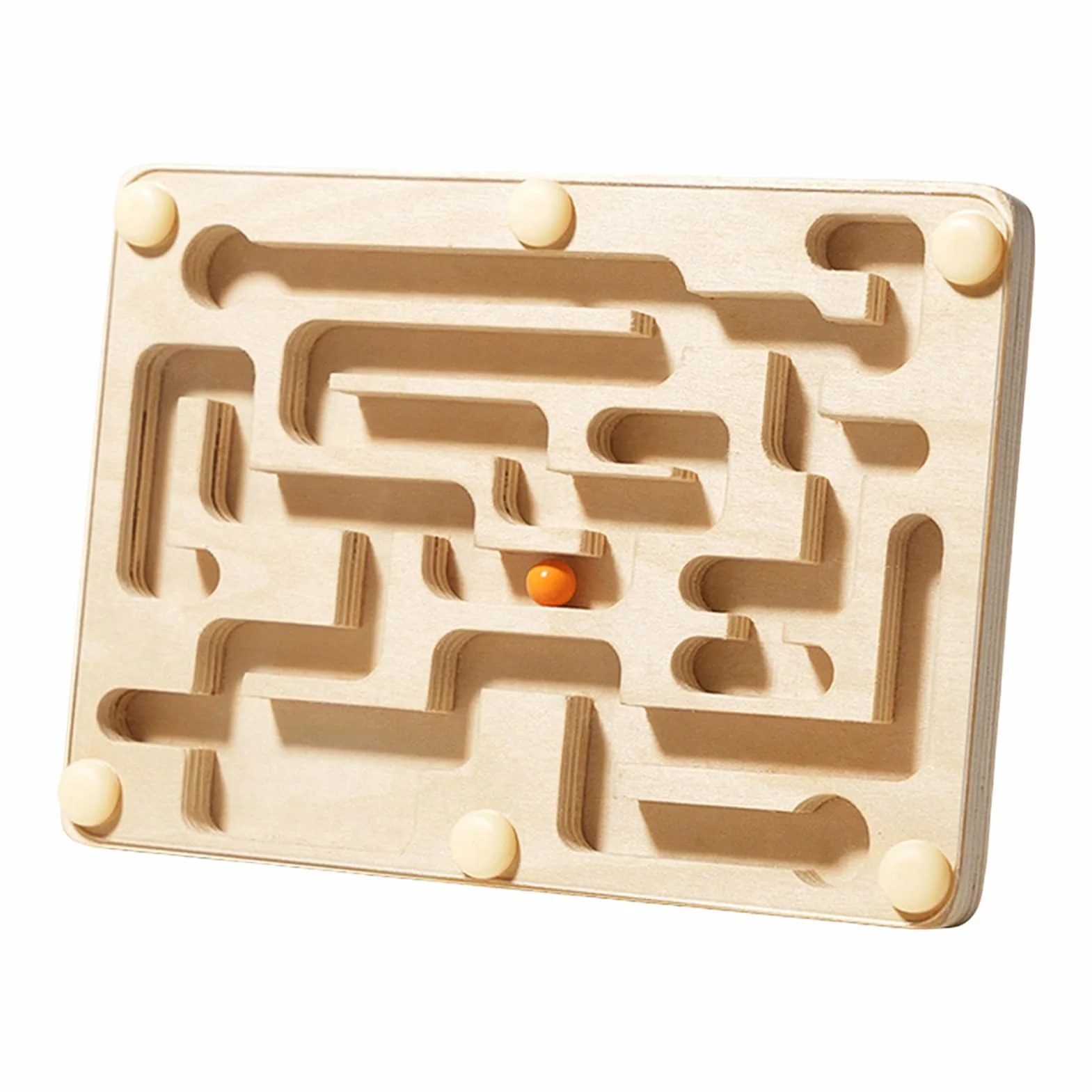 Juego de Laberinto de Madera Laberinto de Bolas Tablero de Actividad para Desafíos y Concentración