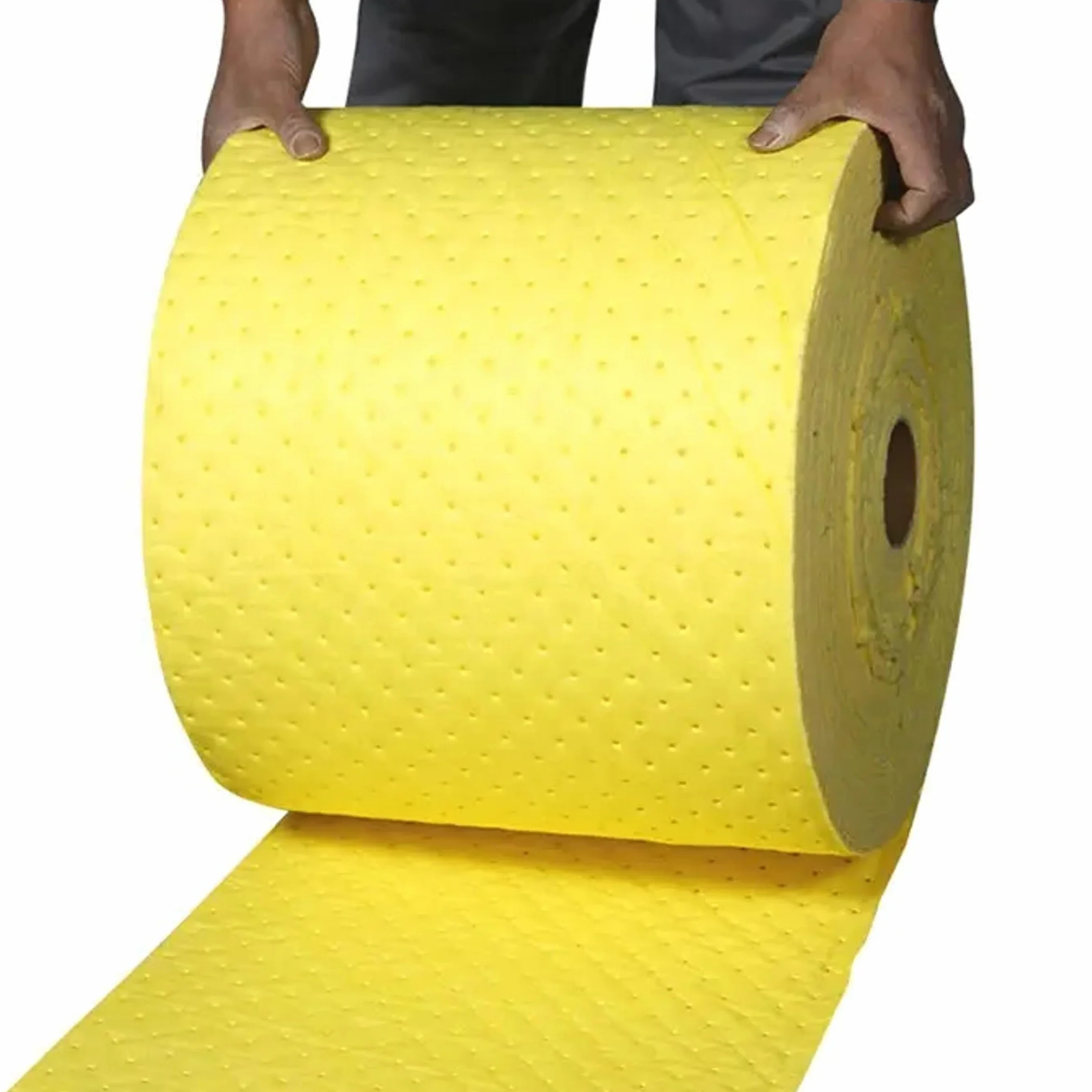 BL Gamuzas absorbentes industrial. Alta resistencia, limpieza y prevención de derrames químicos en laboratorios y talleres. Rollo de 40 metros. Absorción de agua, aceites, hidrocarburos y químicos.