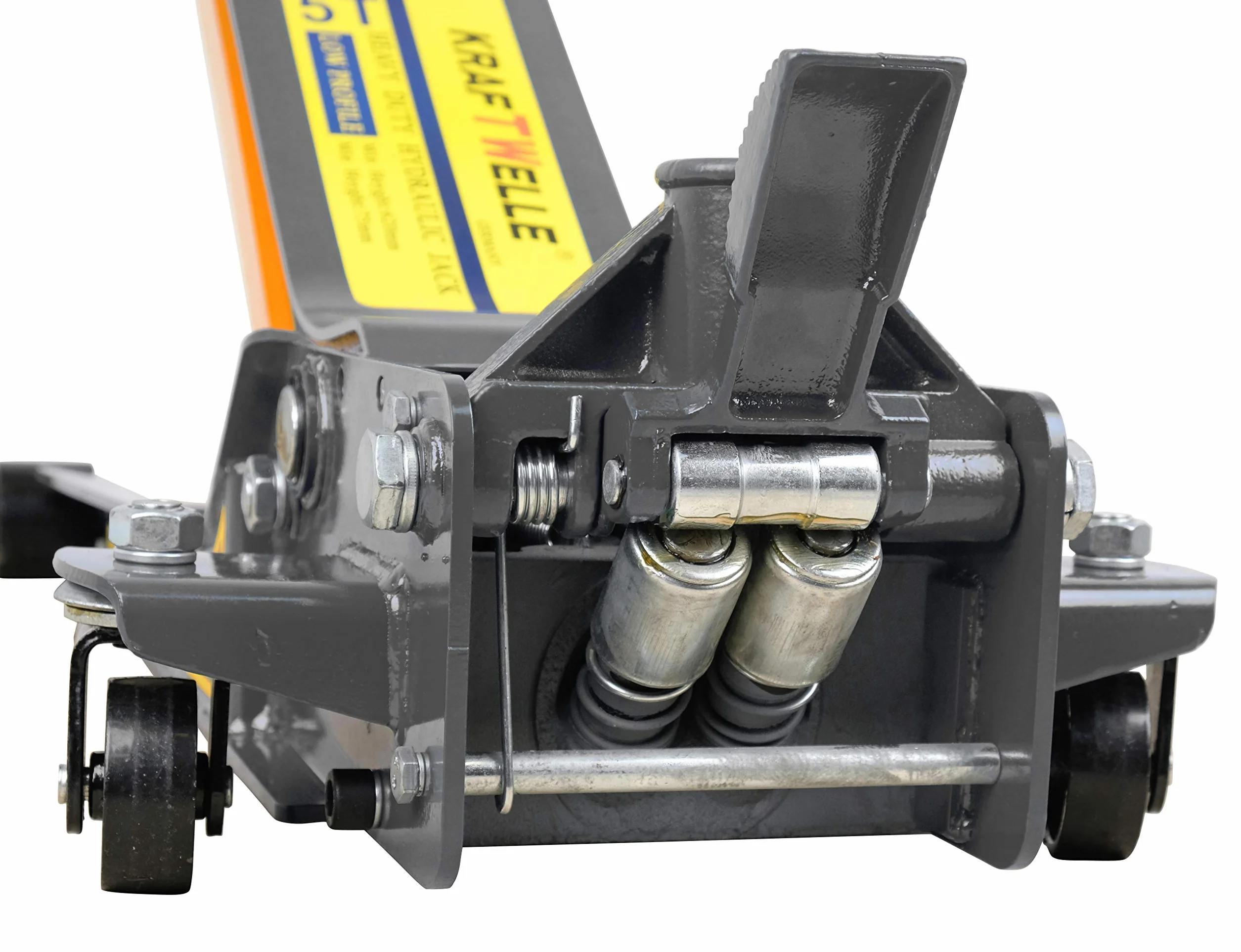 Kraftwelle 5T Profi Gato hidráulico de carretilla automotriz plano azul (profundidad de inserción 75 mm, altura máxima 620 mm, capacidad de carga 5000 kg)