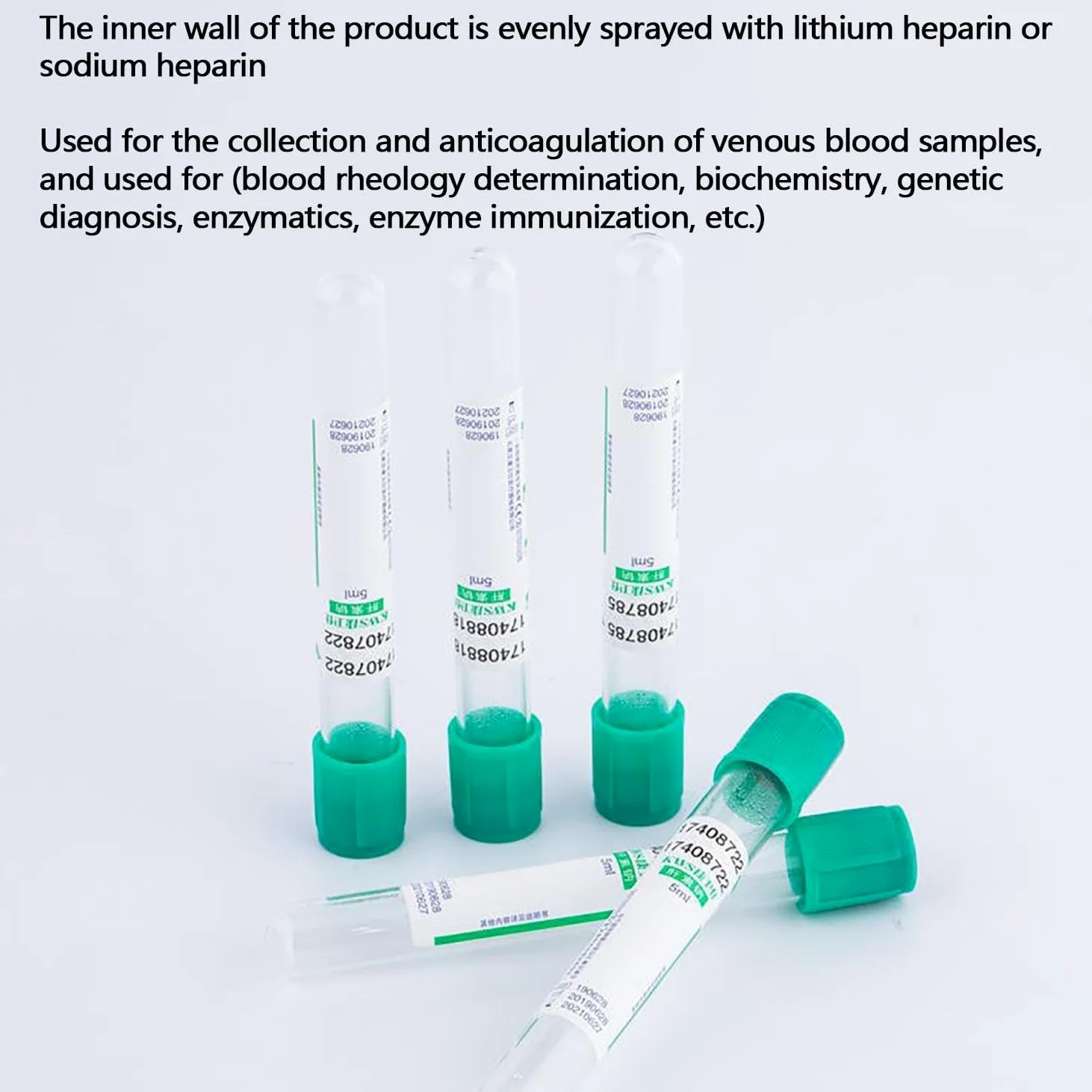 Tubos de extracción de sangre al vacío con tapón de rosca para uso en laboratorio, para separación de PRP de laboratorio veterinario, diseño duradero y estéril