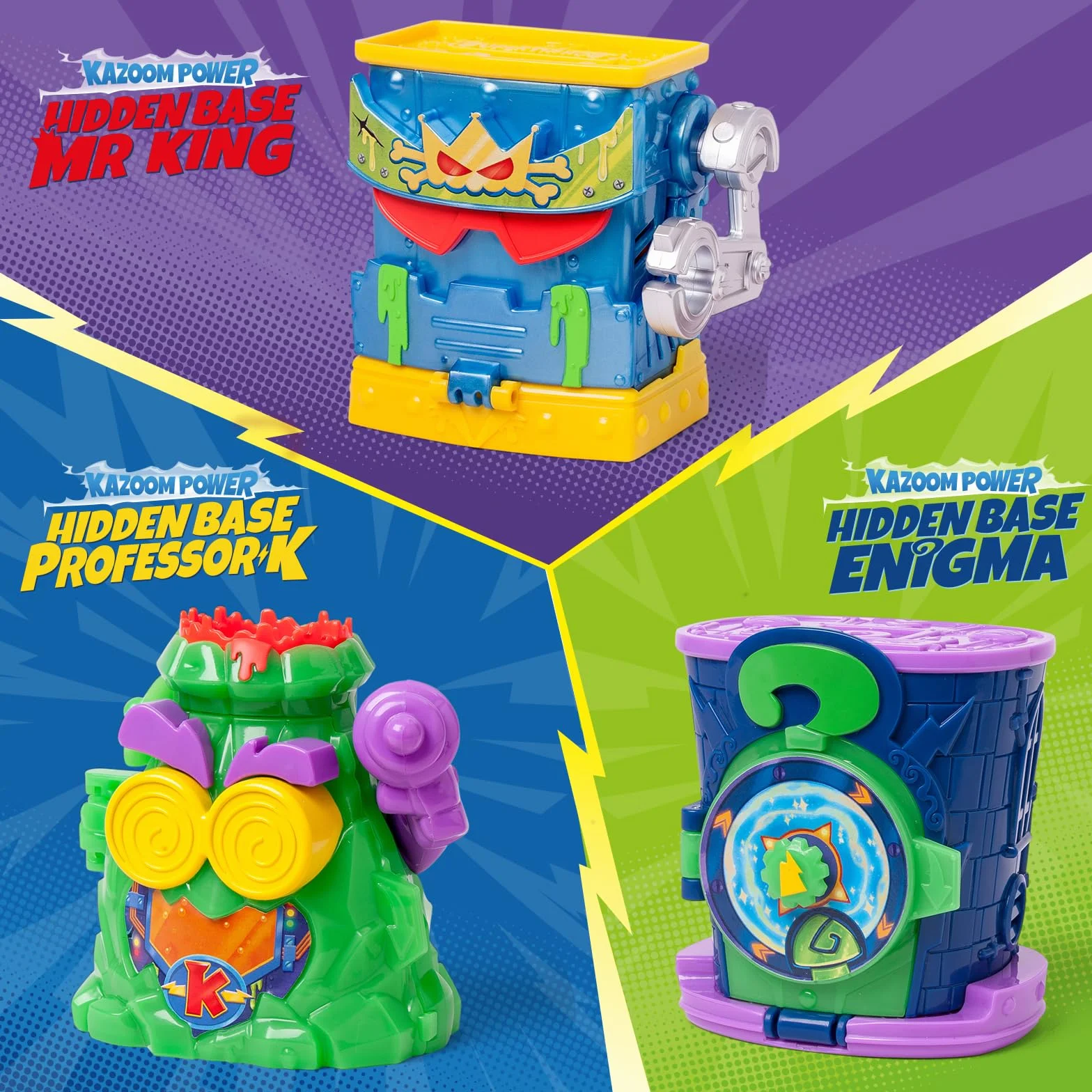 SUPERTHINGS KAZOOM Power Hidden Base Mr. King Guarida Serie TV