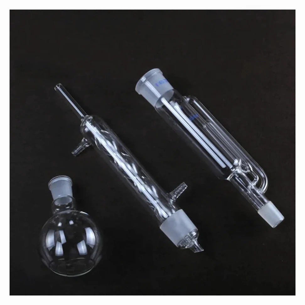 Cristalería de Laboratorio Extractor Soxhlet esférico en forma de bola for vidrio de pared gruesa(60ml)