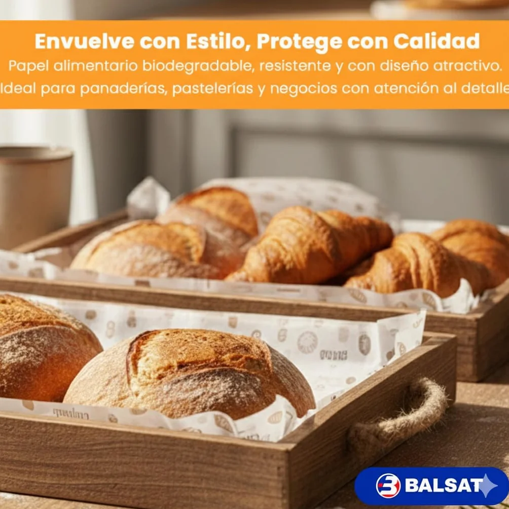 Bobina Papel Panadería Dibujo Impreso 31 cm 4 kg