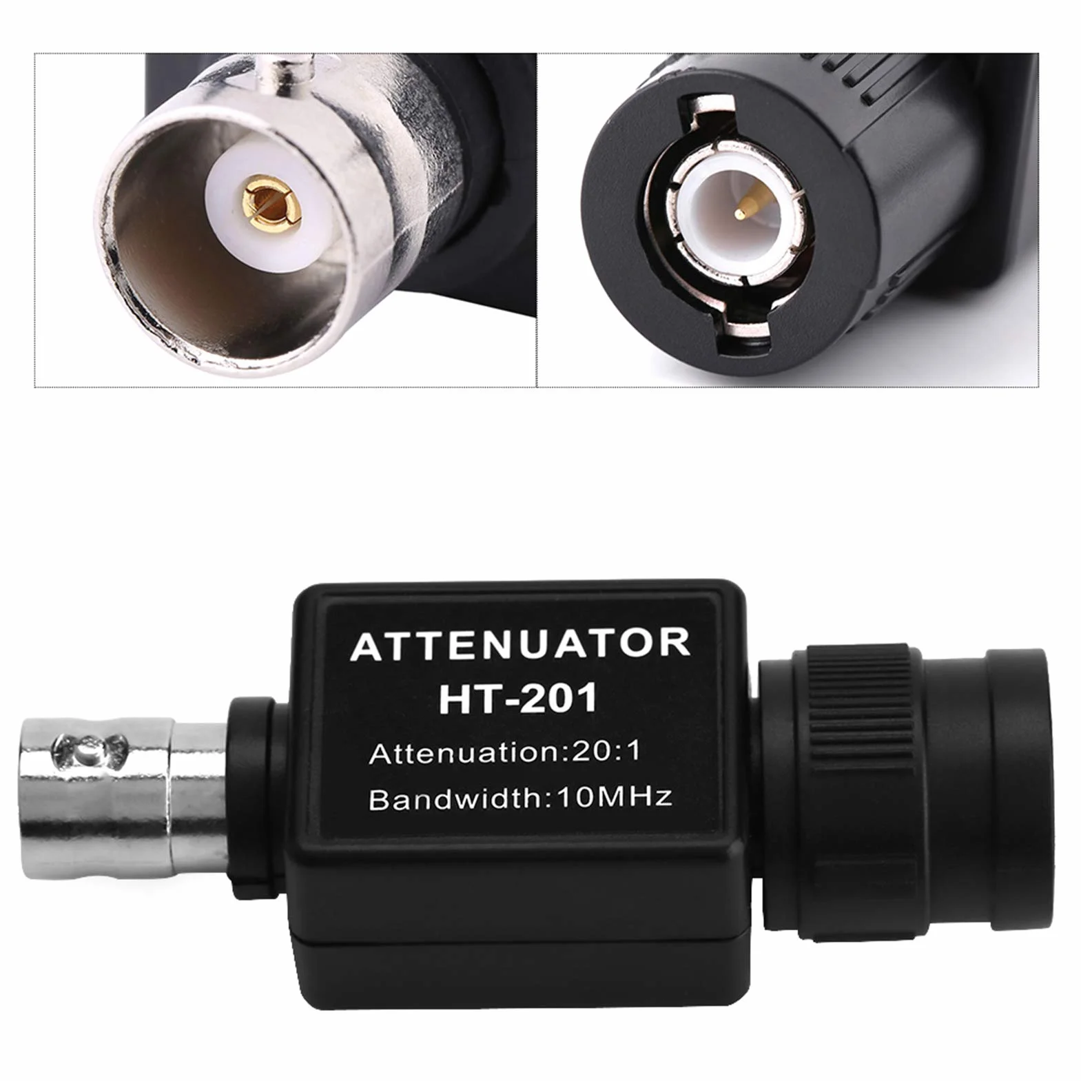 Atenuador Pasivo Hantek 201 20:1 10MHz para Osciloscopio