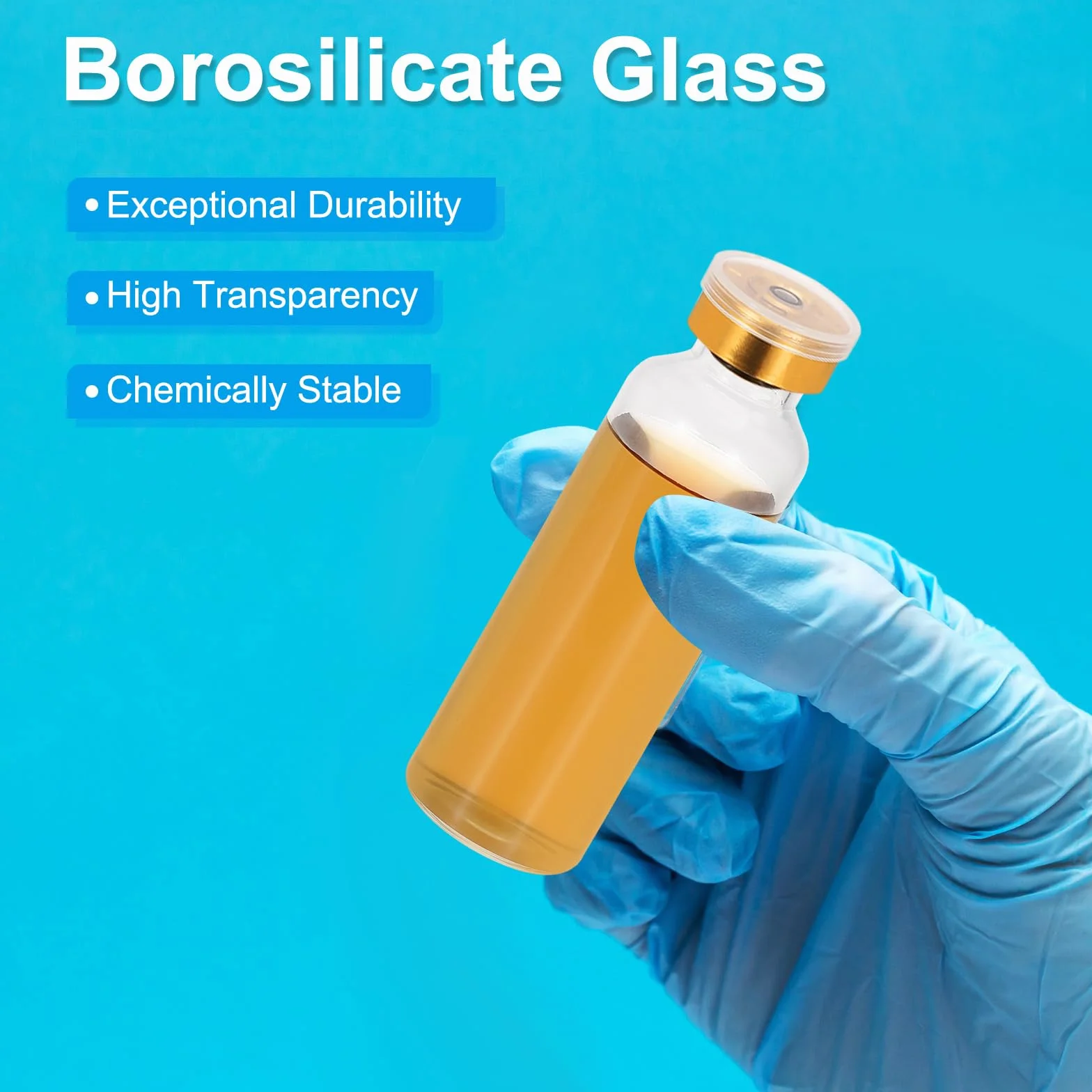 PATIKIL Juego de 12 Viales de Muestra de Vidrio de Borosilicato 30 ml con Tapa de Aluminio y Tapón de Goma Chapado en Oro para Almacenamiento