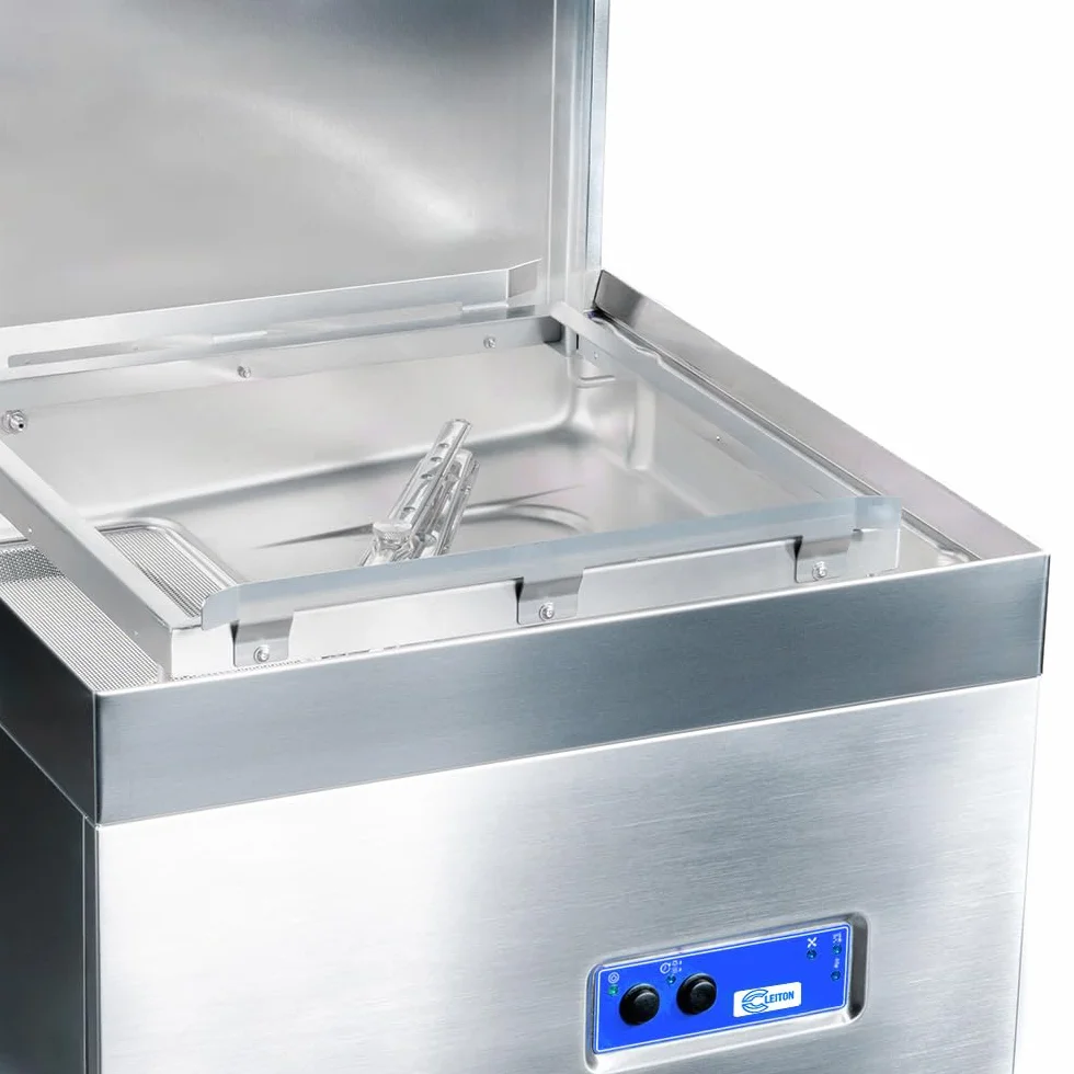 Cleiton® lavavajillas industrial hosteleria | 50x50 | 2 Programas de lavado | 10800W | Lavado en 2 minutos | 728x816x1505 mm | Bombas Abrillantador Detergente y Desagüe