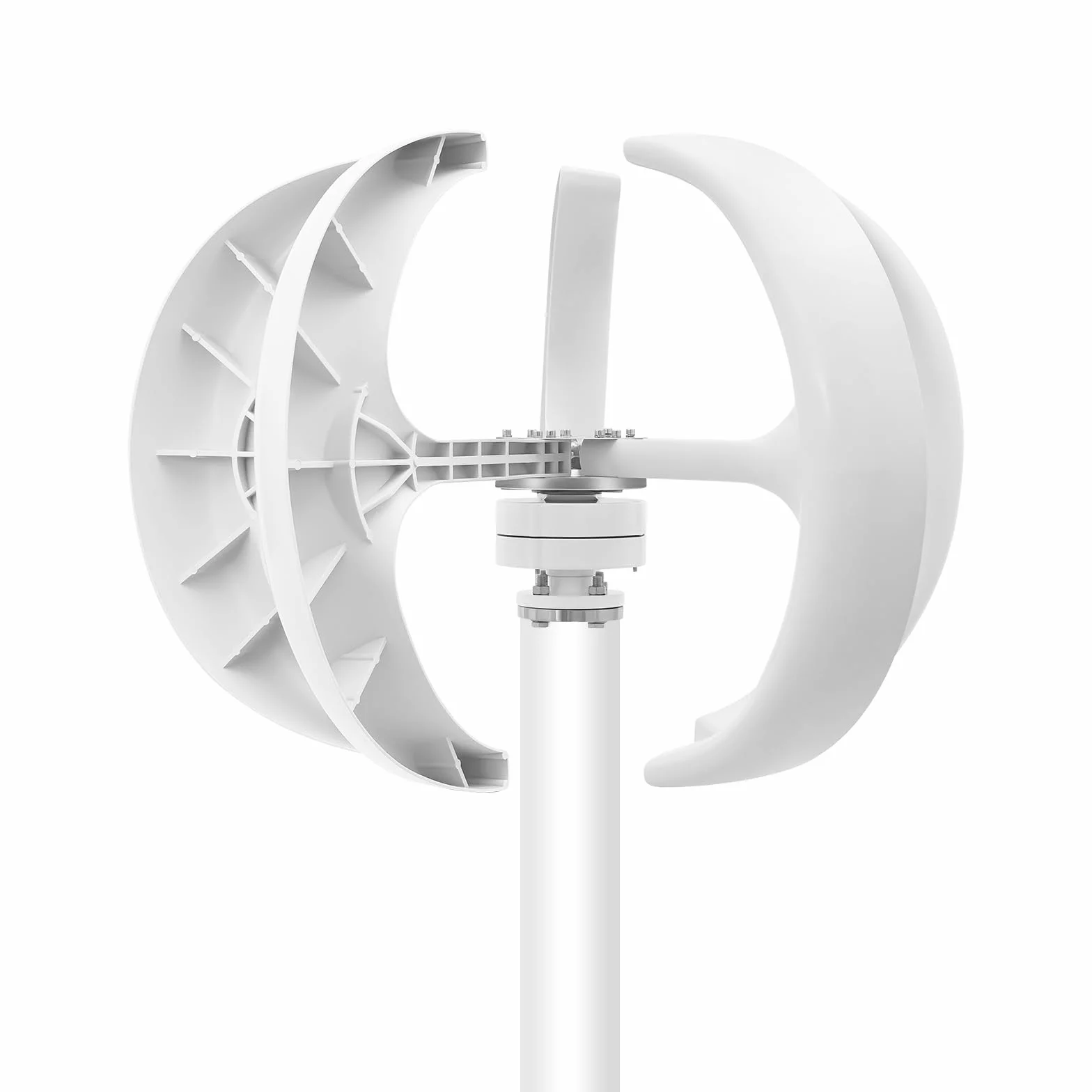 Kit de generador de turbina eólica vertical de 600 W y 24 V, diseño de farolillo de 5 hojas con controlador, viento de arranque de 6,56 ft/s, resistente a tormentas y resistente al agua para casa