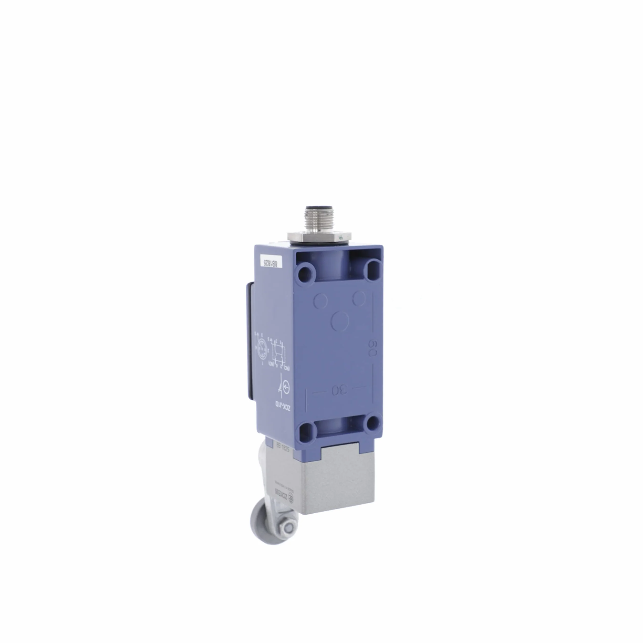 Schneider Electric XCKJ10513D Limit Switch Xckj, Steel Roller Lever, 1Nc+1No, Snap Action, M12