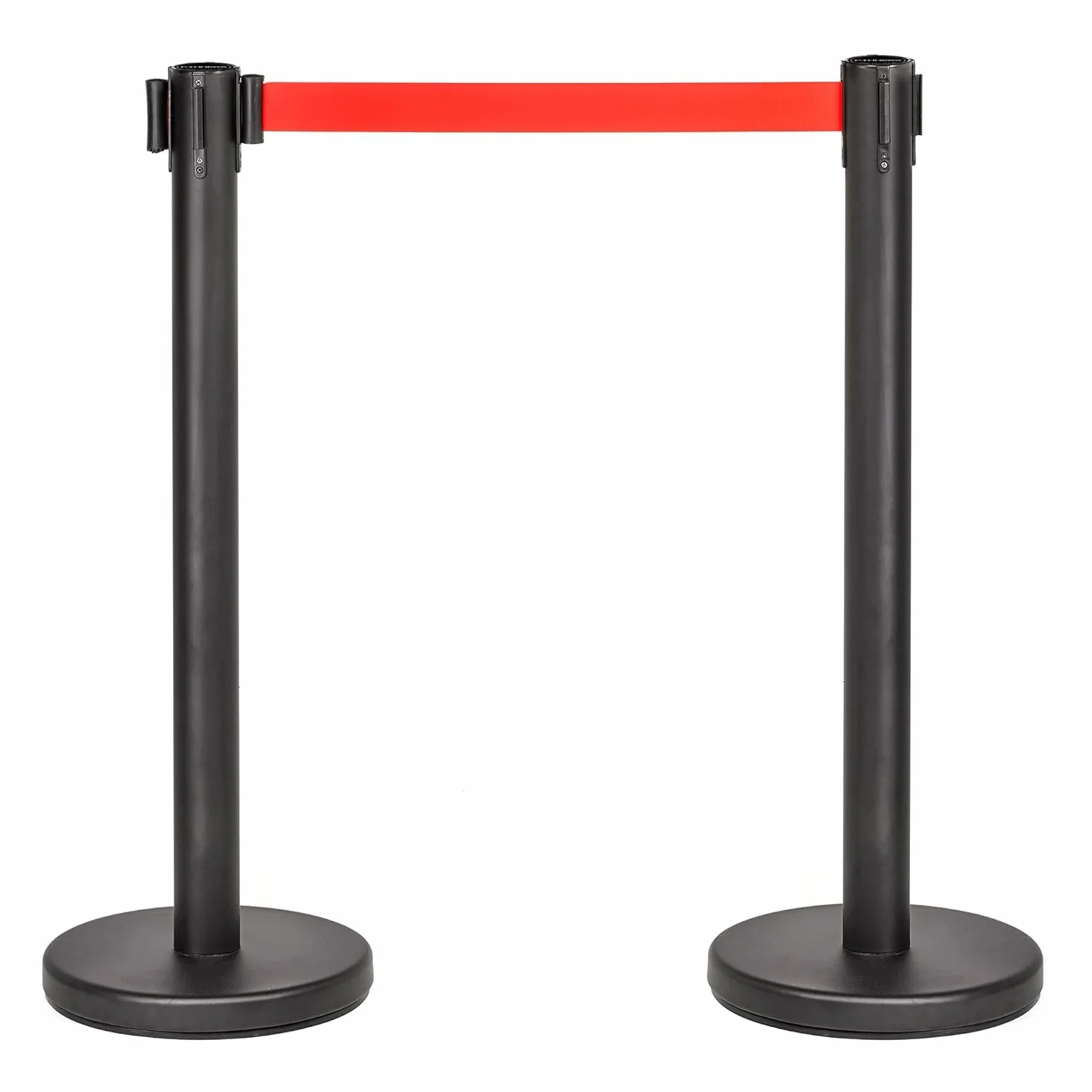 Poste Separador Cinta Extensible 3 m (2 szt.) - Cinta Delimitadora, Cinta Prohibido el Paso, Barrera Extensible
